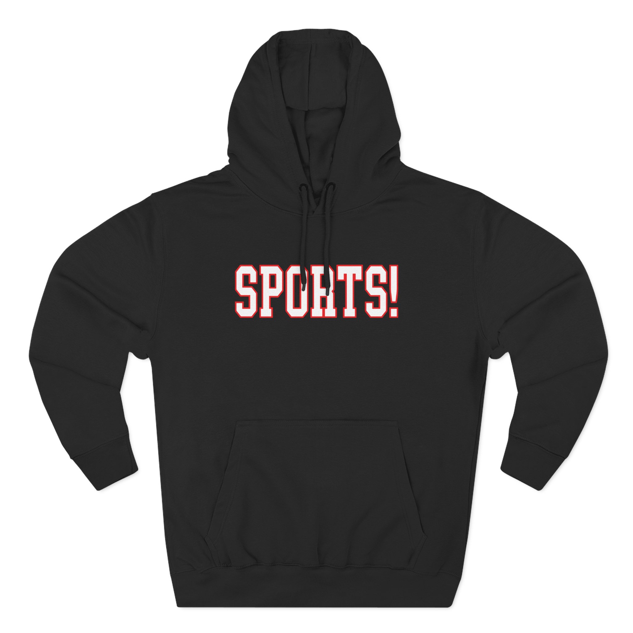 Sports Three-Panel Fleece Hoodie