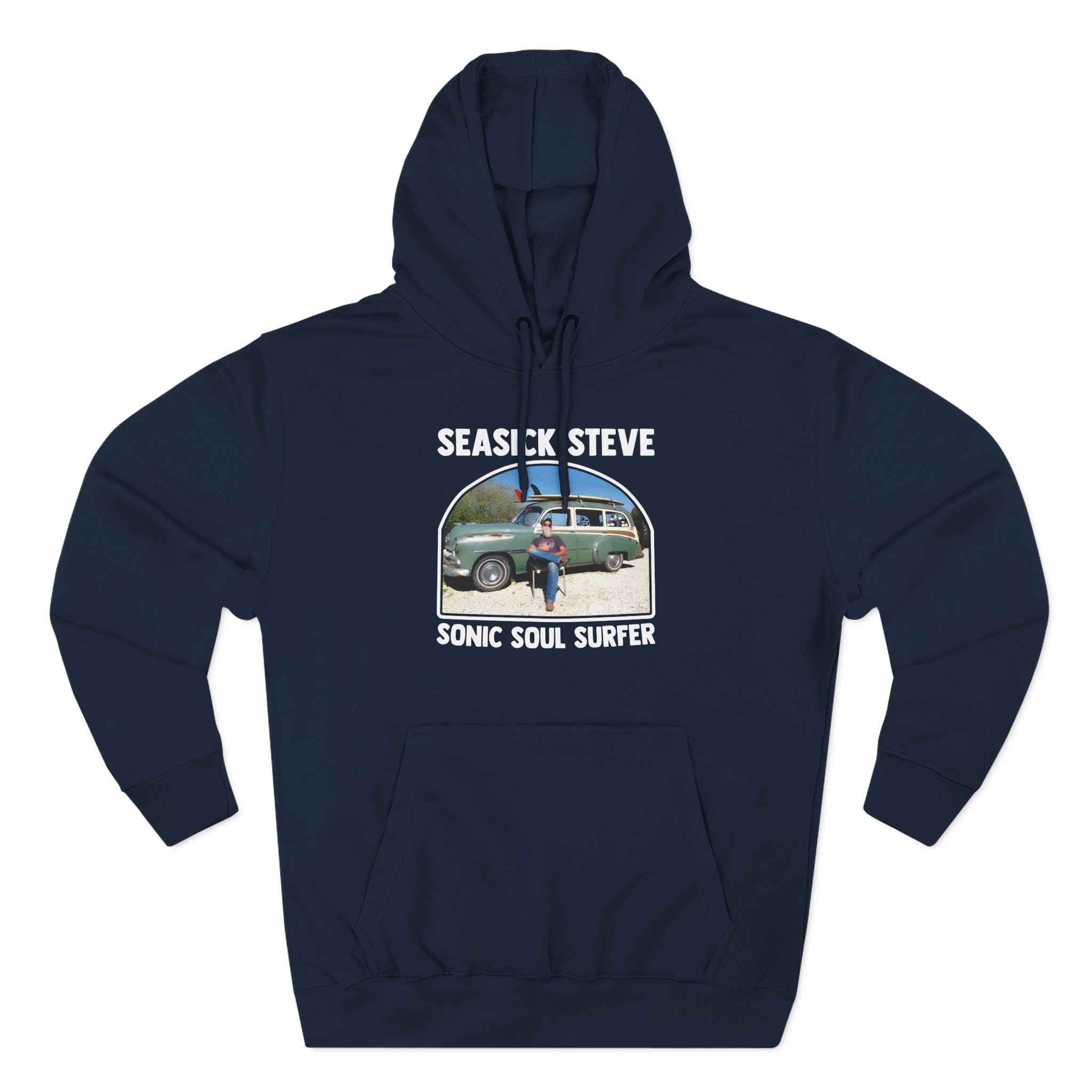 Seasick Steve Sonic Soul Surfer Three-Panel Fleece Hoodie