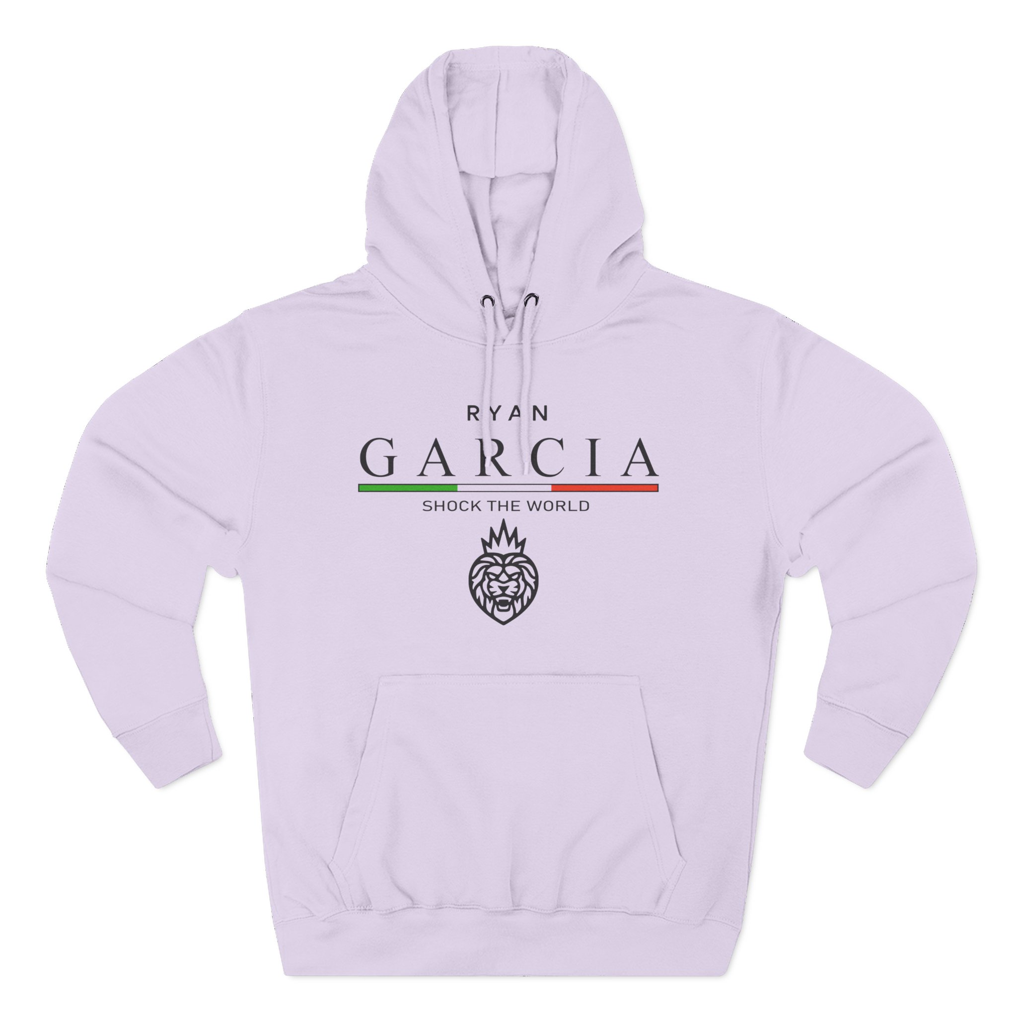 Ryan Garcia shock the world Three-Panel Fleece Hoodie