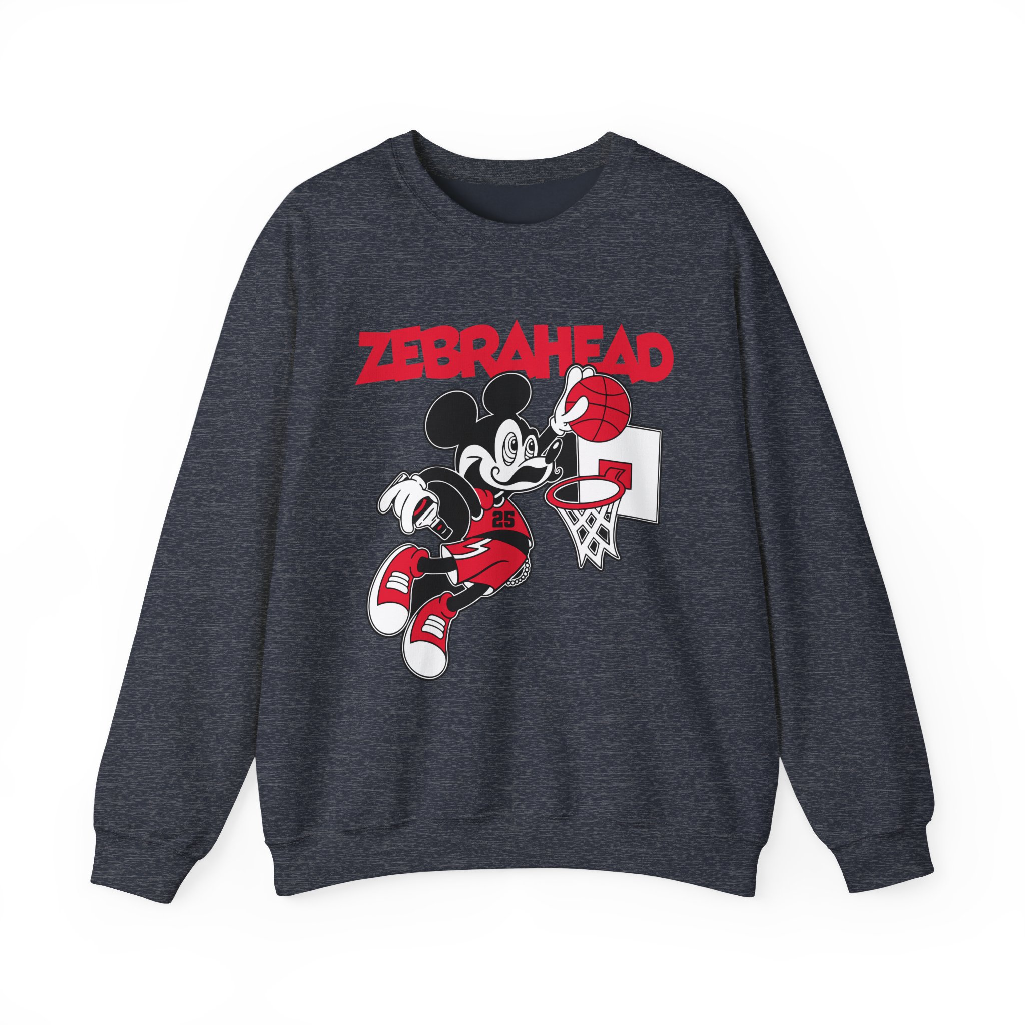 Zebrahead Mickey Unisex Heavy Blendâ„¢ Crewneck Sweatshirt