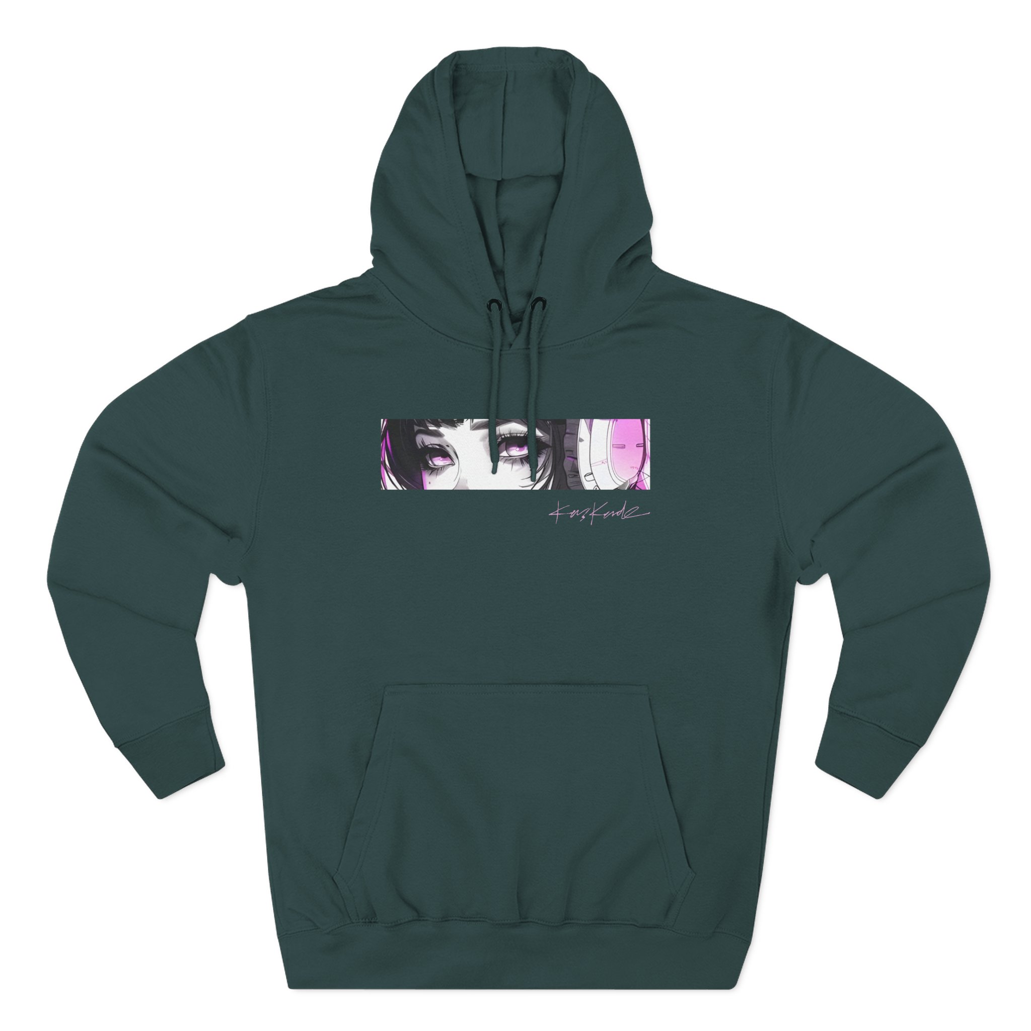Kaskade Anime Eyes Three-Panel Fleece Hoodie