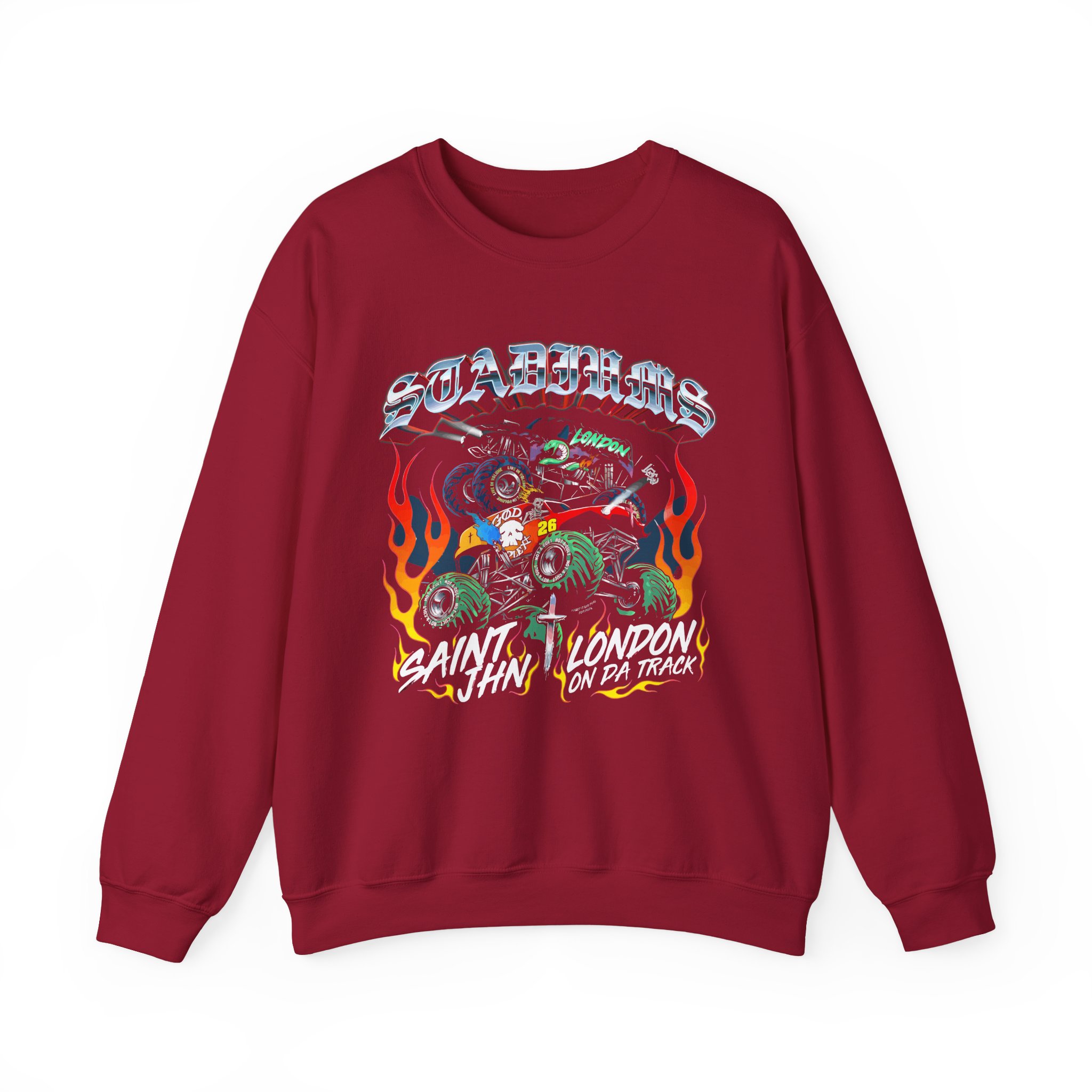Saint Jhn Stadiums With London on Da Track Unisex Heavy Blendâ„¢ Crewneck Sweatshirt