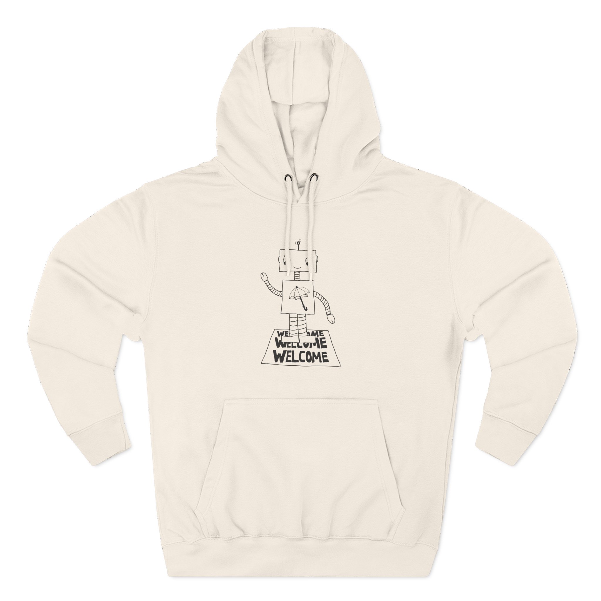 Armchair Expert Robot Three-Panel Fleece Hoodie