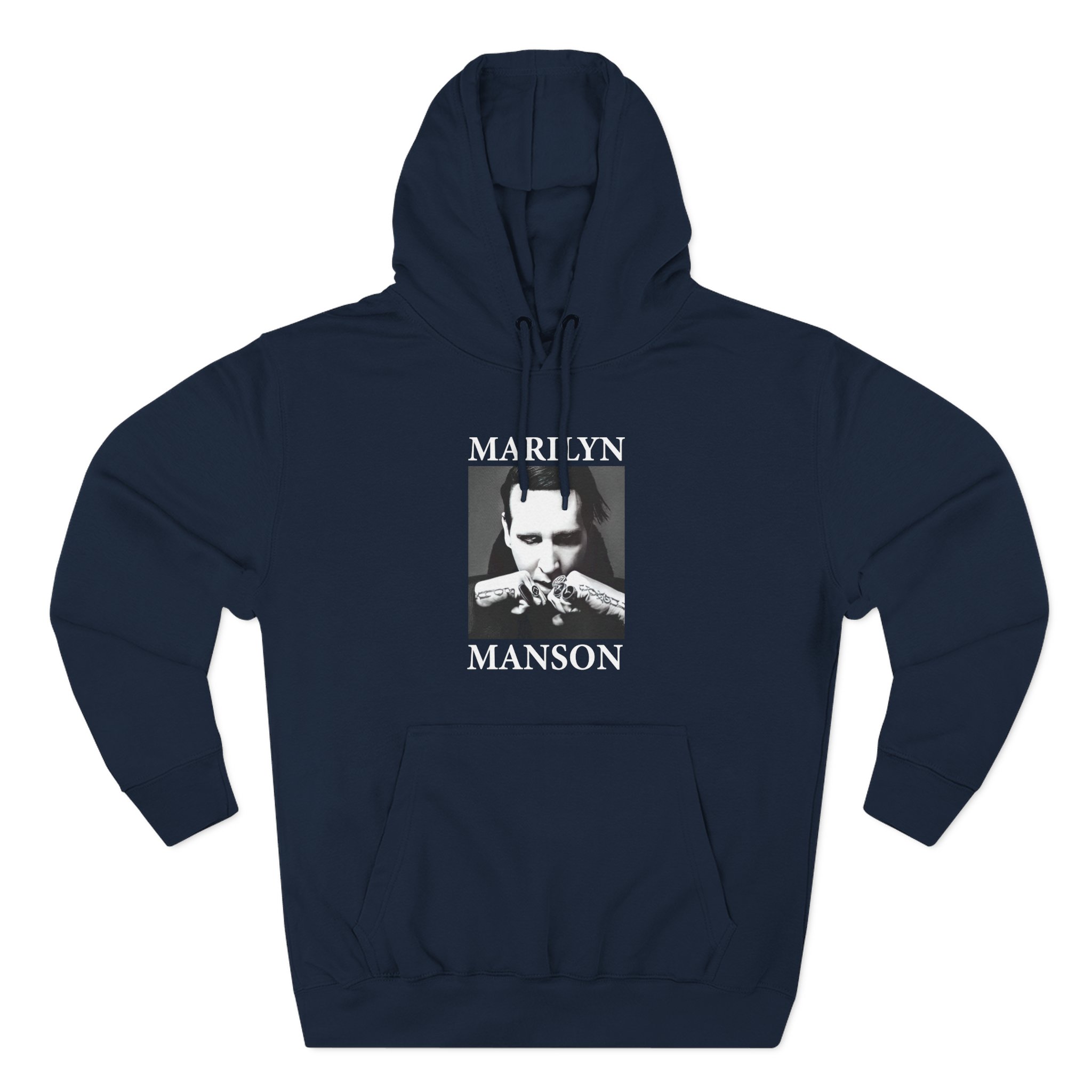 Marilyn Manson Fists Amplified Three-Panel Fleece Hoodie