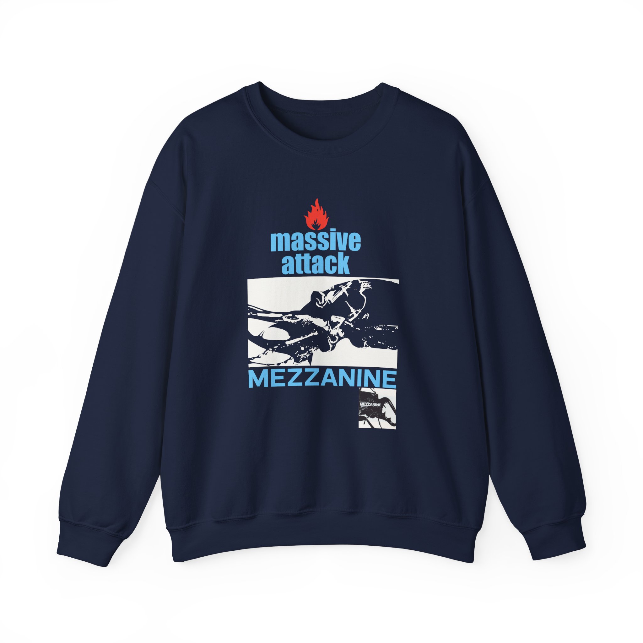 Massive Attack Mezzanine Unisex Heavy Blendâ„¢ Crewneck Sweatshirt