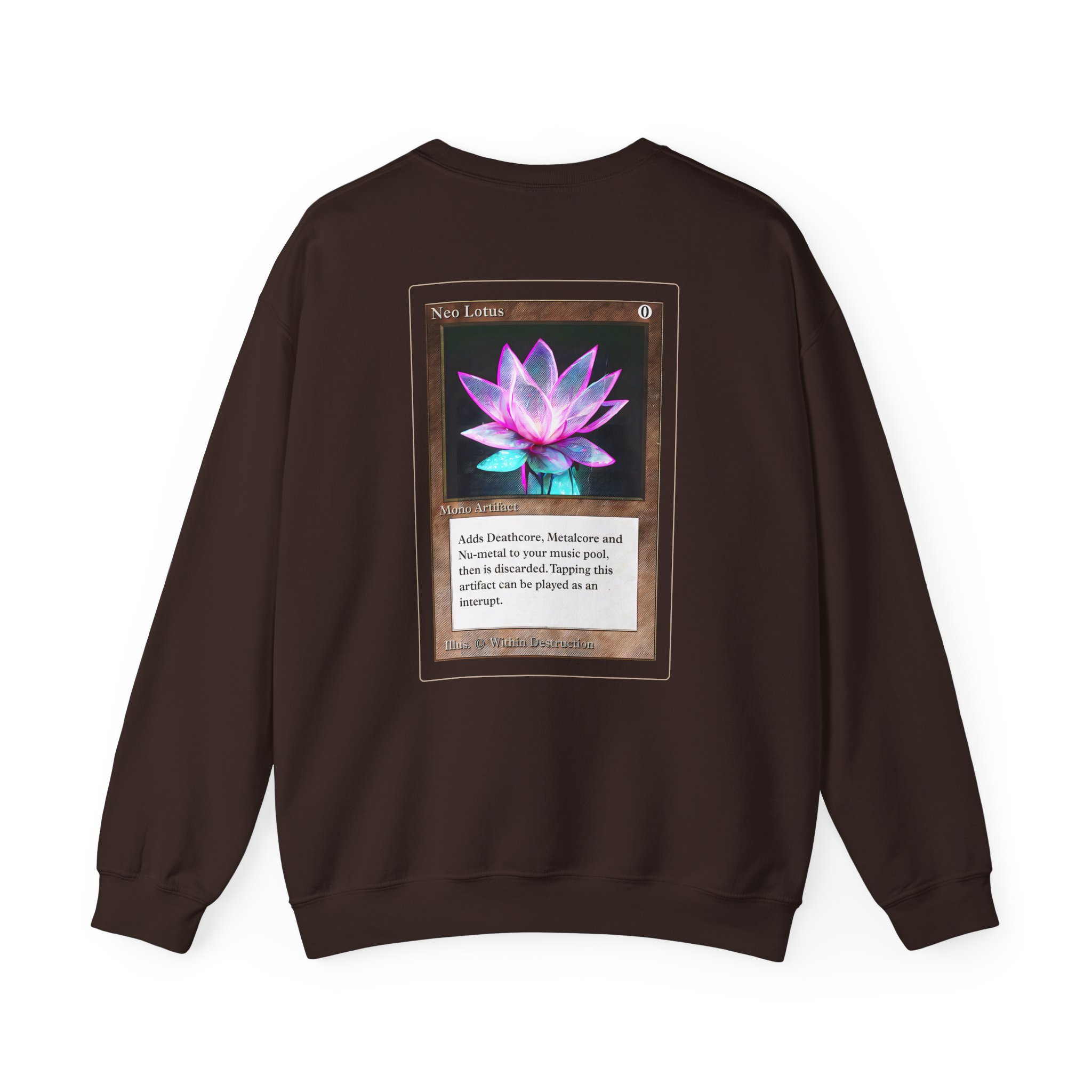 Within Destruction Neo Lotus x MTG Unisex Heavy Blend Crewneck Sweatshirt