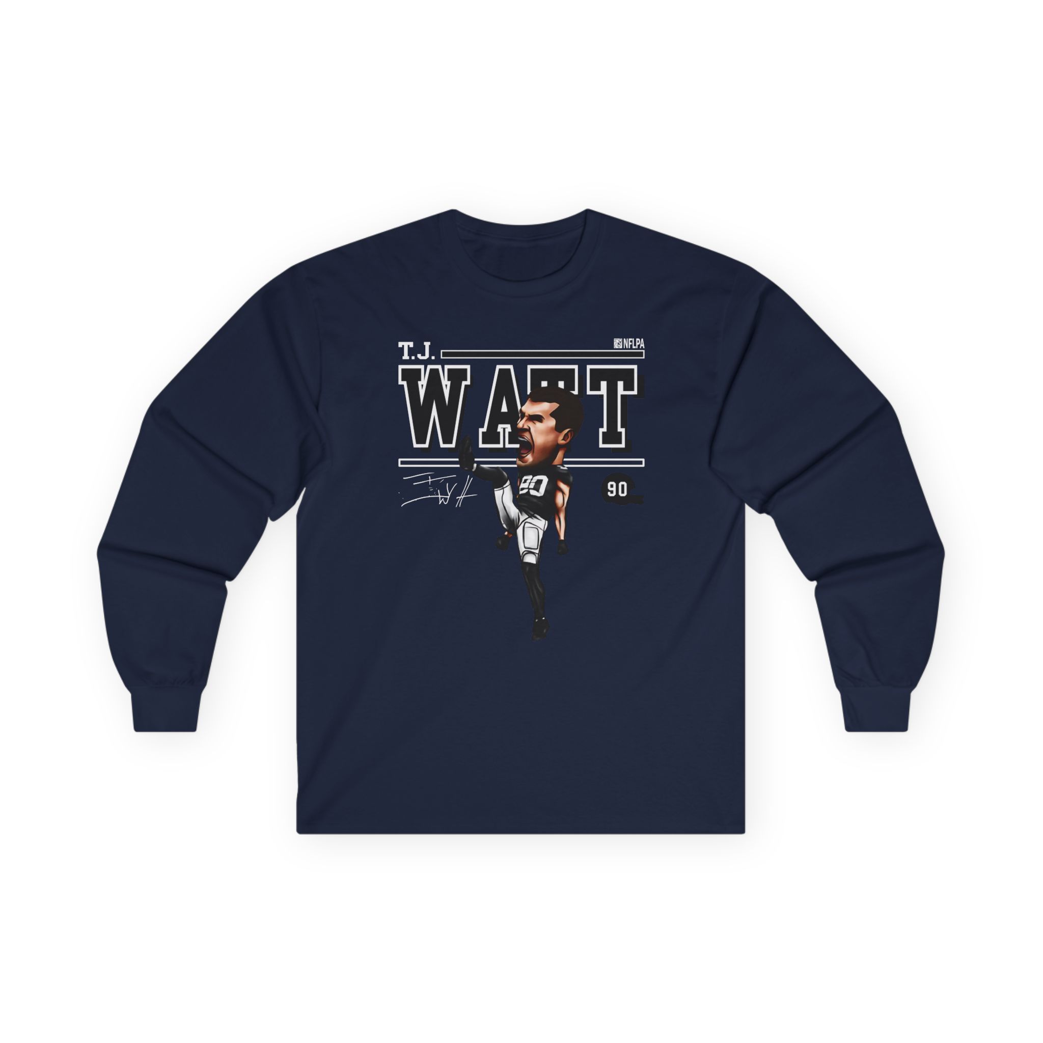 Tj Watt Cartoon Unisex Ultra Cotton Long Sleeve Tee