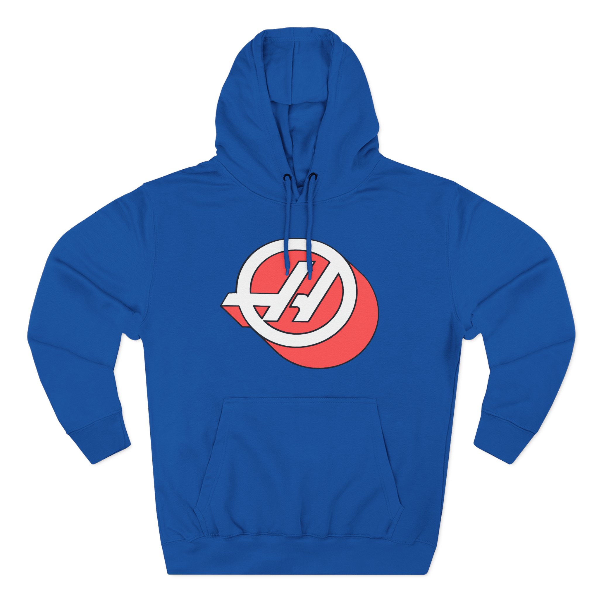 Haas F1 3d Roundel Three-Panel Fleece Hoodie