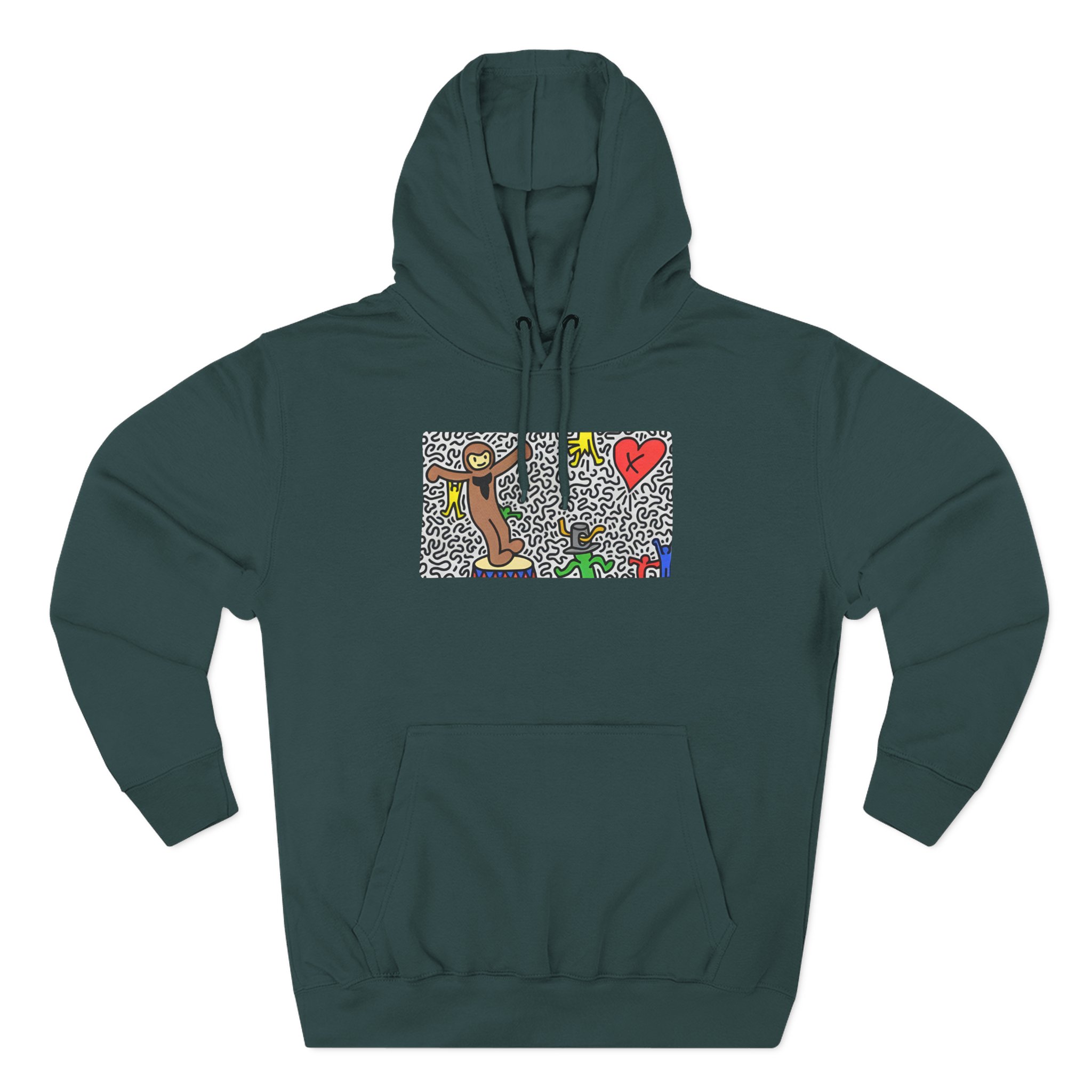 Spoonkid Monke Three-Panel Fleece Hoodie