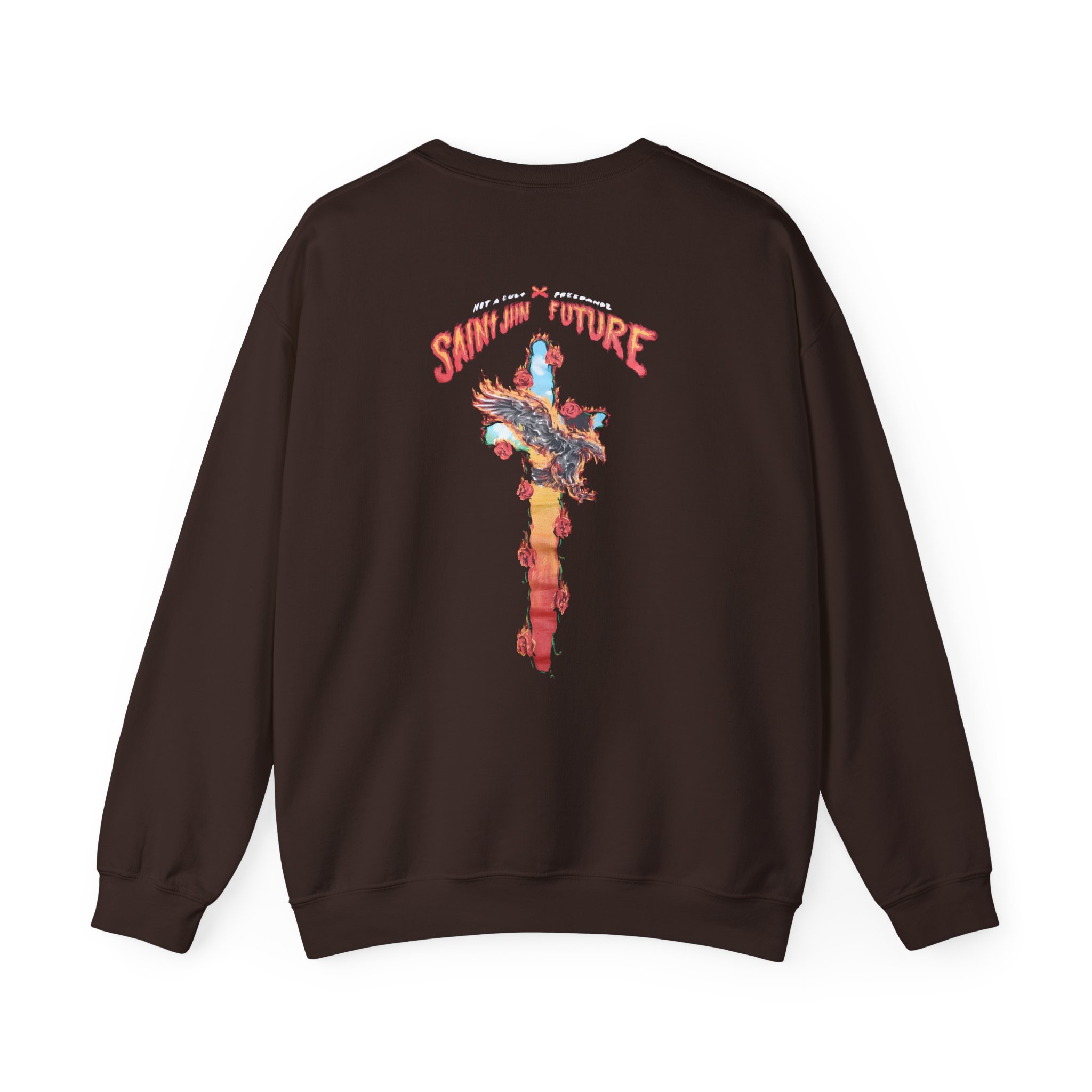 Saint Jhn Not a Cult X Freebandz Roses Unisex Heavy Blendâ„¢ Crewneck Sweatshirt