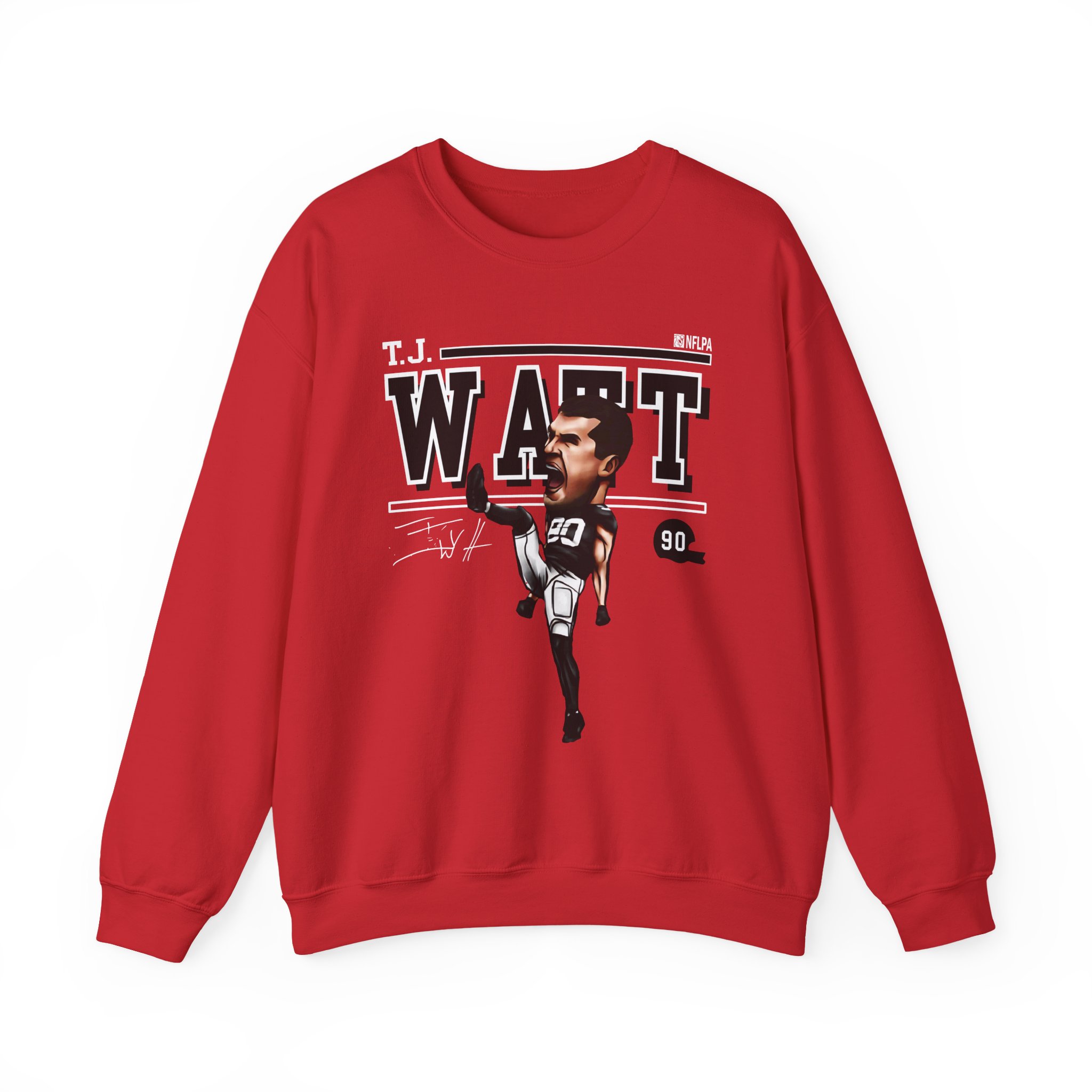 Tj Watt Cartoon Unisex Heavy Blendâ„¢ Crewneck Sweatshirt