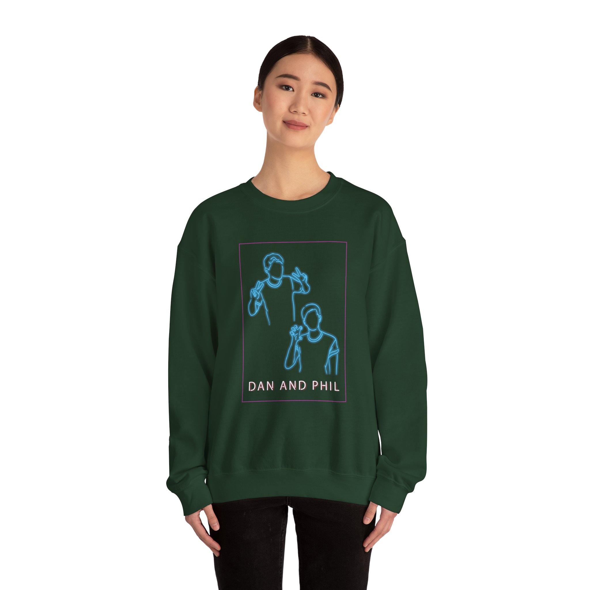 Dan And Phil Neon Unisex Heavy Blendâ„¢ Crewneck Sweatshirt