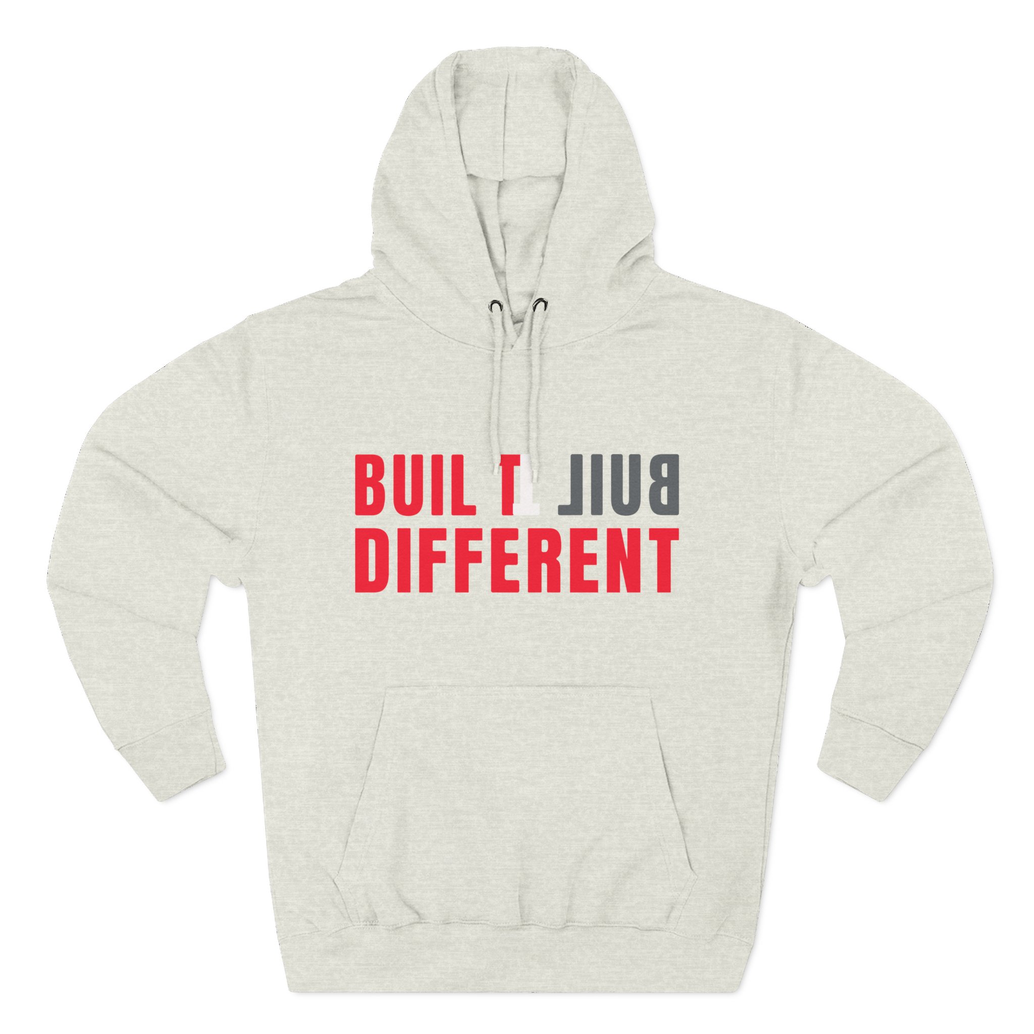 Loltyler1 Built Different Three-Panel Fleece Hoodie