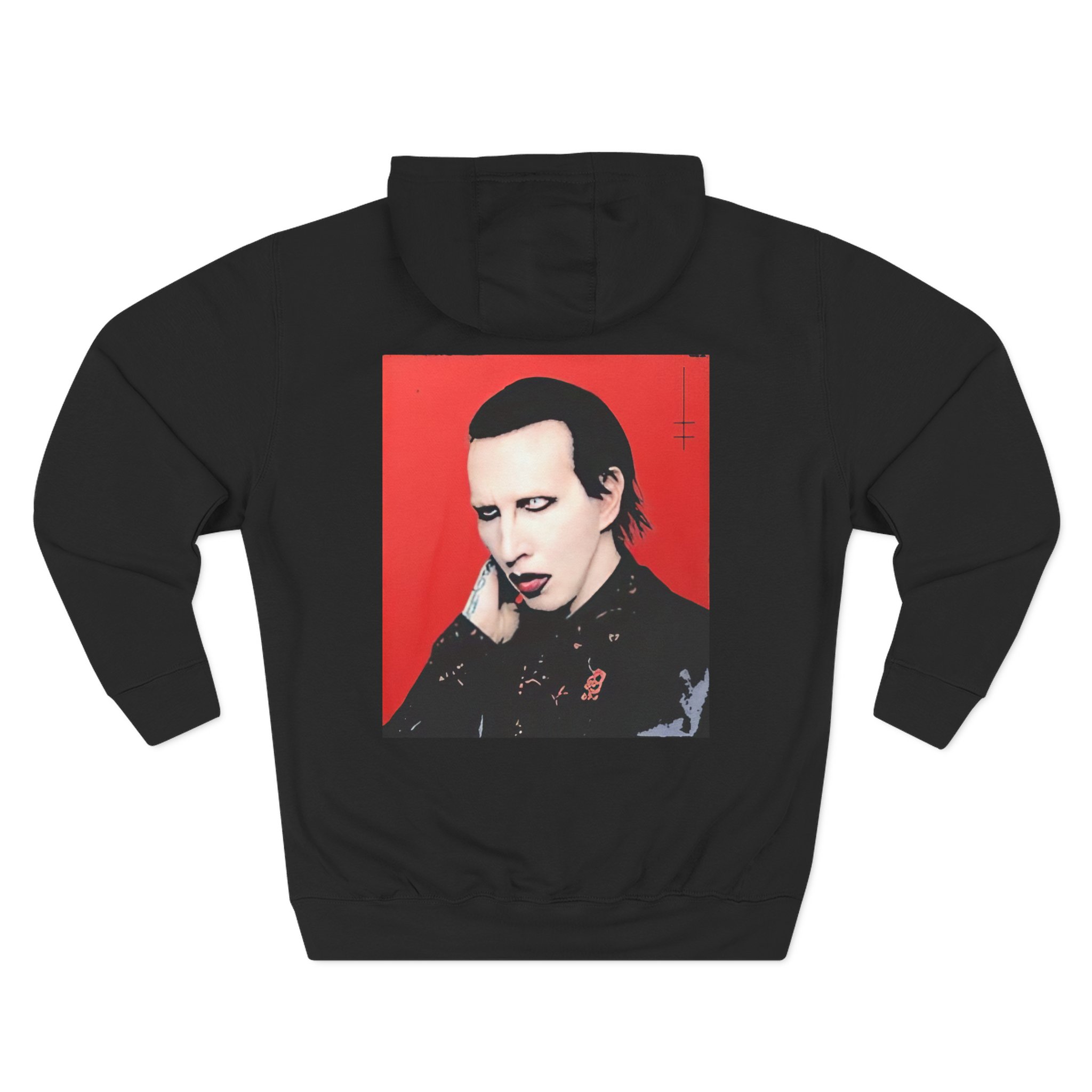 Marilyn Manson Little Cross Photo Three-Panel Fleece Hoodie