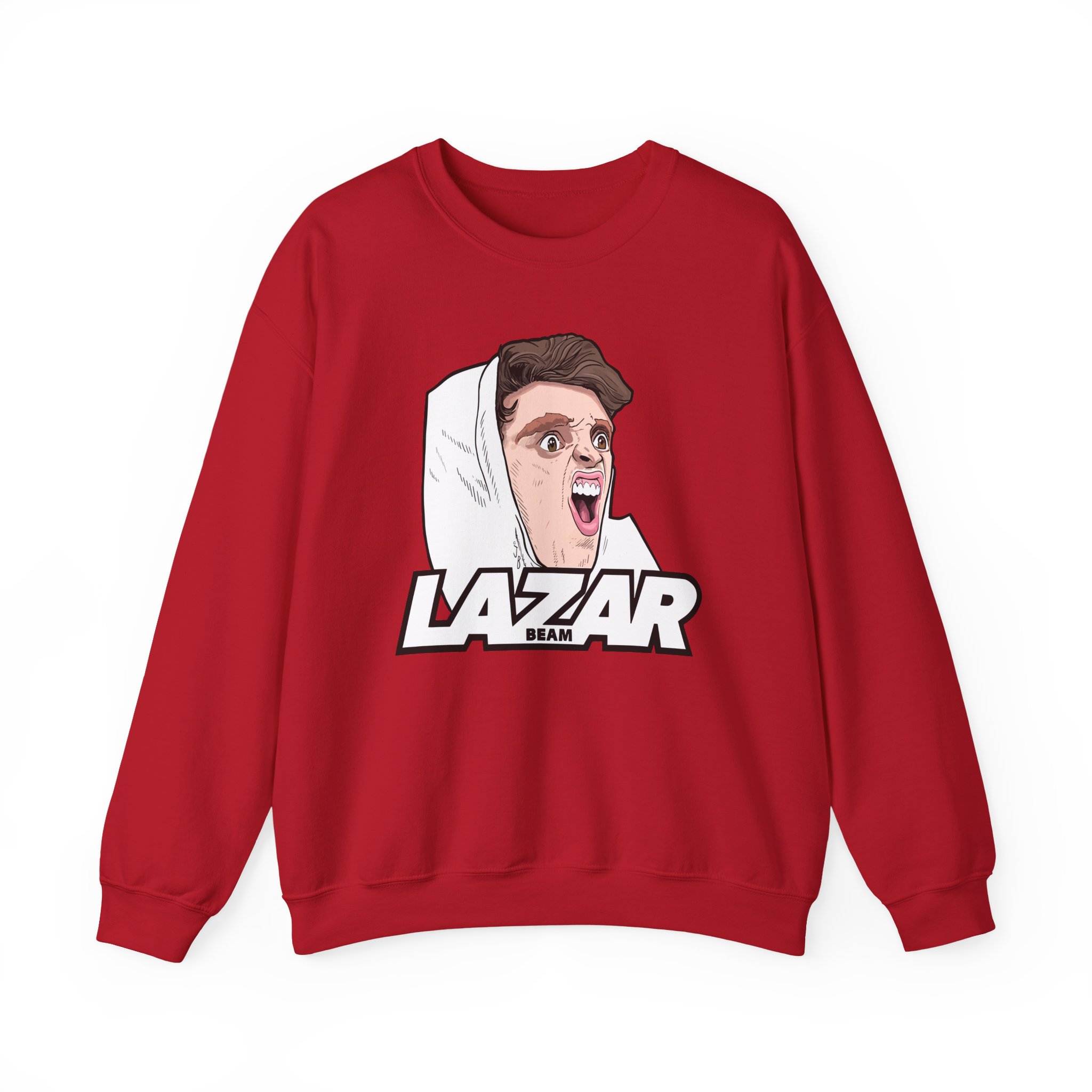 Lazar Silly Face Unisex Heavy Blendâ„¢ Crewneck Sweatshirt