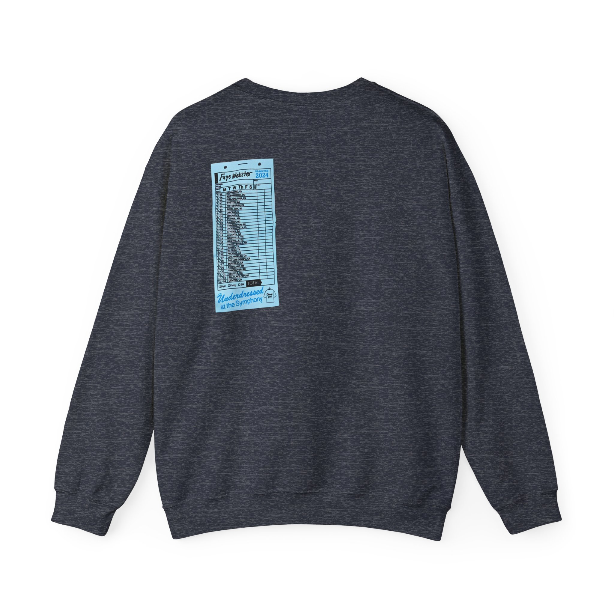 Faye Webster Underdressed at the Symphony 2024 Tour Unisex Heavy Blendâ„¢ Crewneck Sweatshirt