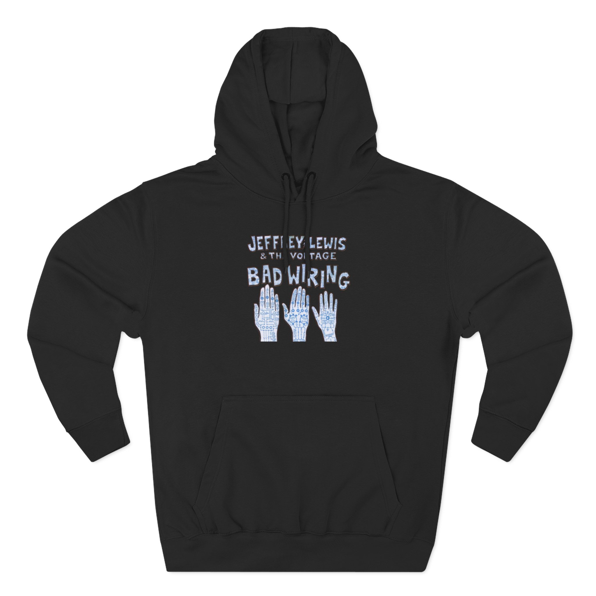 Jeffrey Lewis Bad Wiring 12" Three-Panel Fleece Hoodie