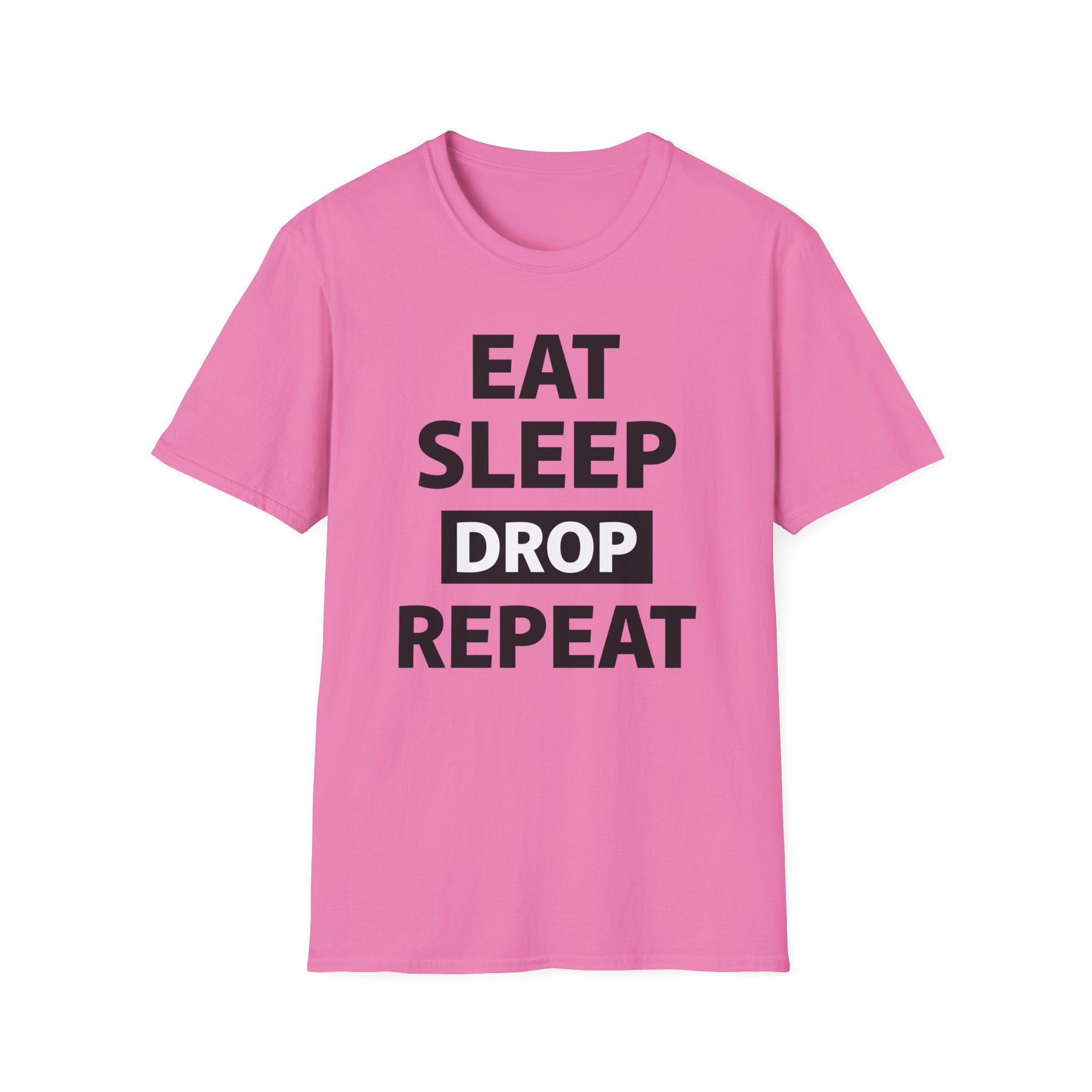 Morgz Eat Sleep Drop Repeat Unisex Softstyle T-Shirt
