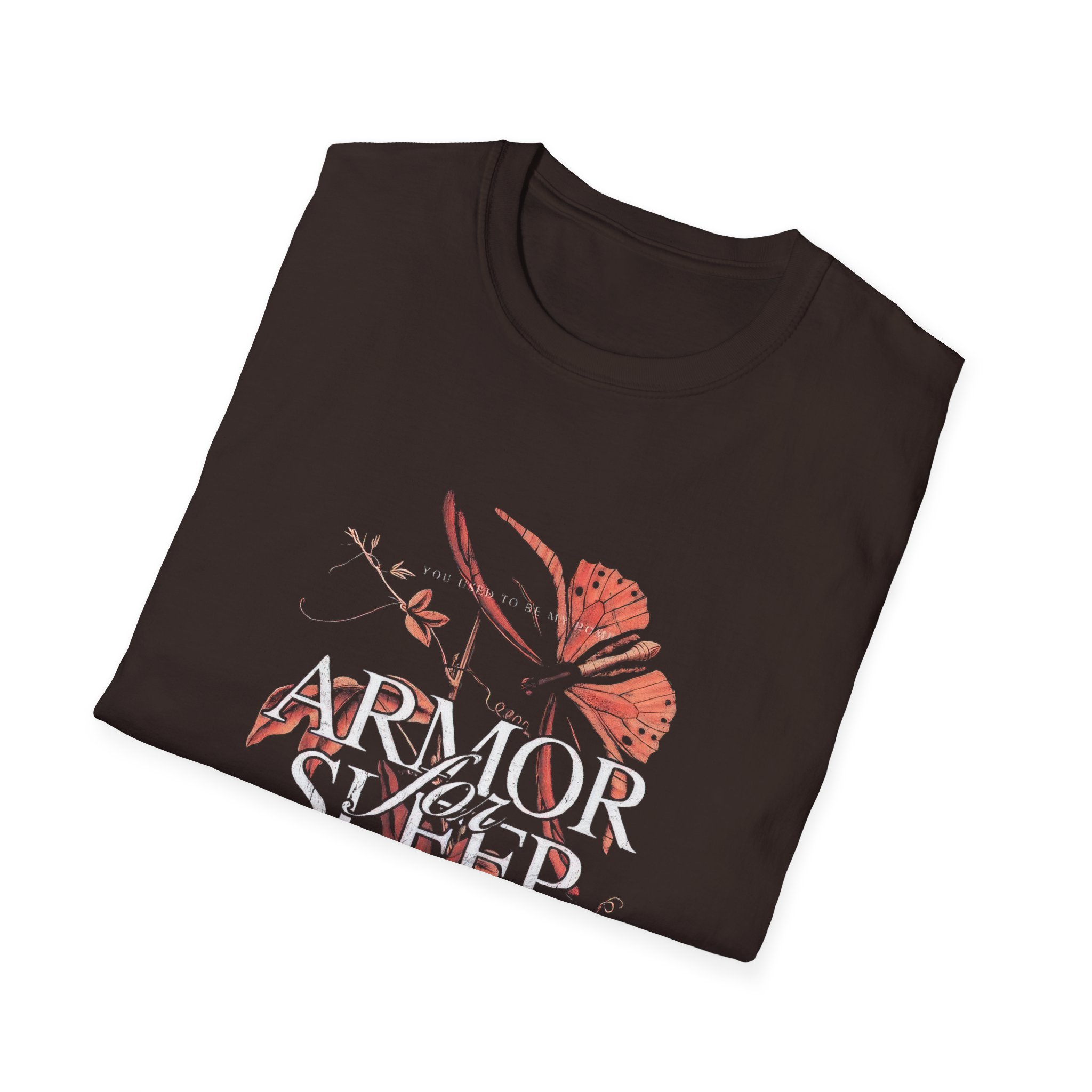 Armor for Sleep Orange Butterflies Unisex Softstyle T-shirt