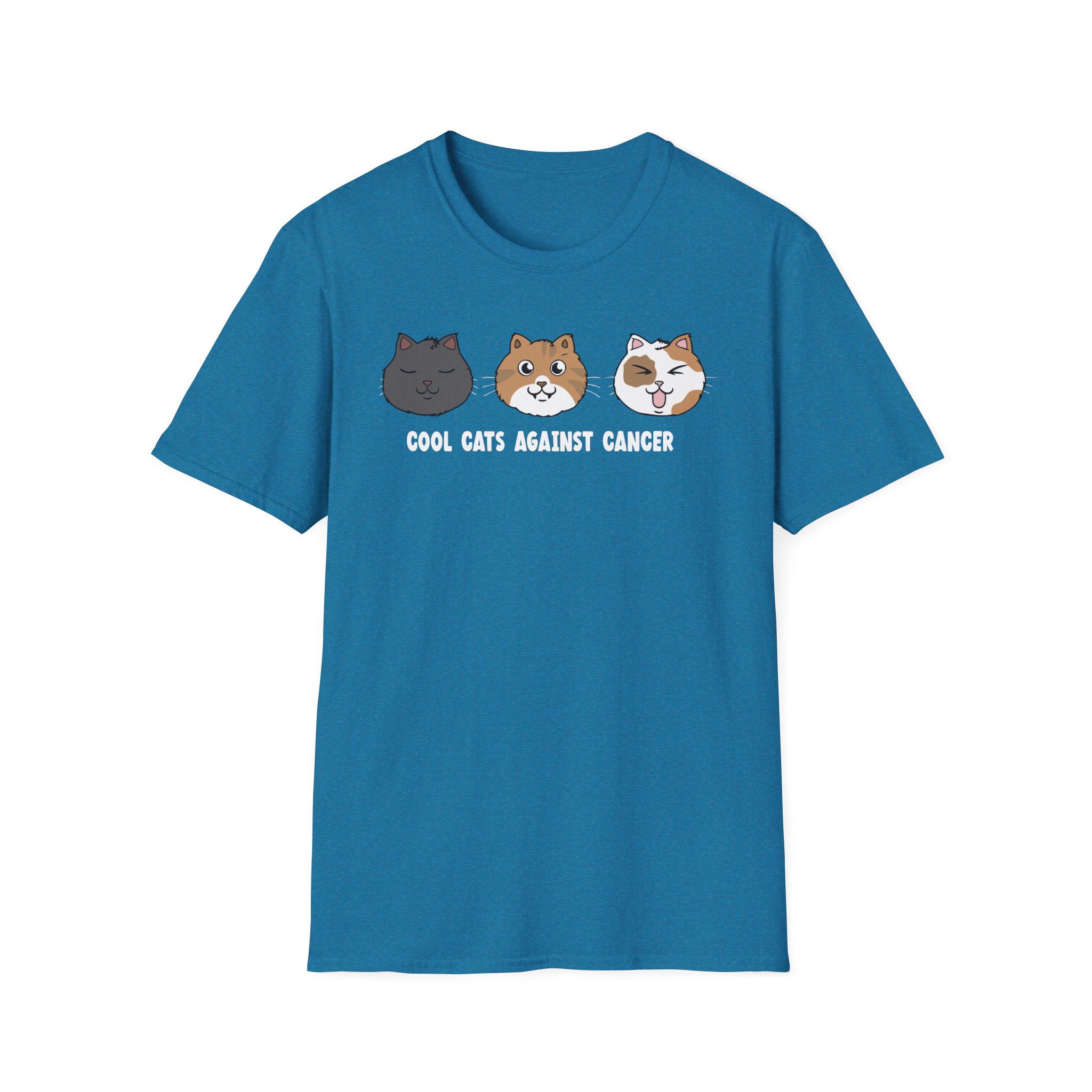 Lilsimsie Cool Cats Against Cancer Unisex Softstyle T-Shirt