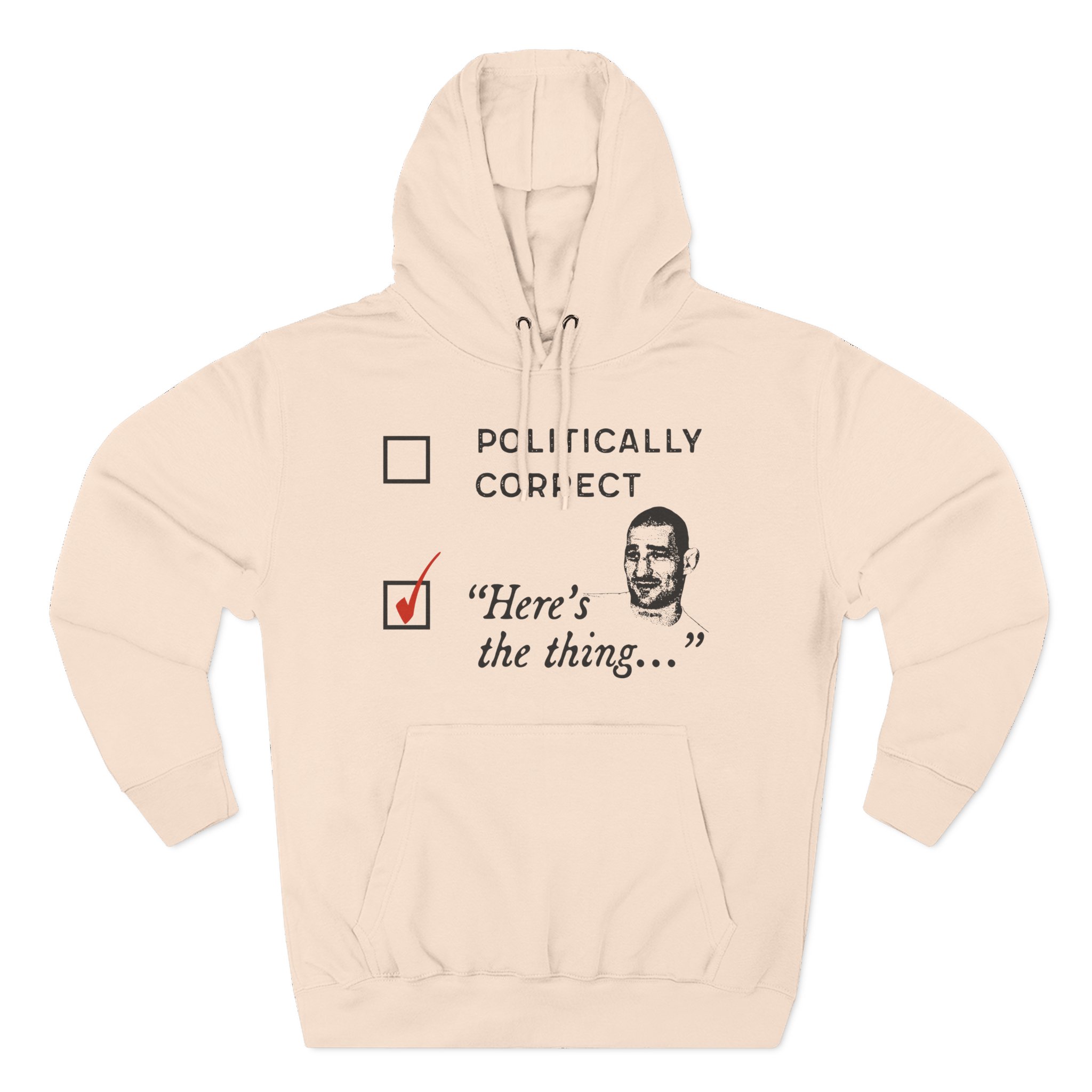 Sean Strickland Here's the Thing Three-Panel Fleece Hoodie
