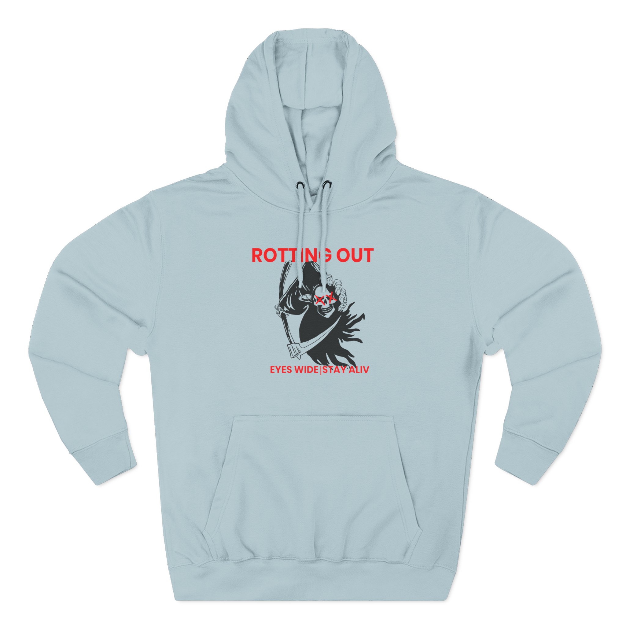 Rotting Out Eyes Wide Stay Alive Three-Panel Fleece Hoodie