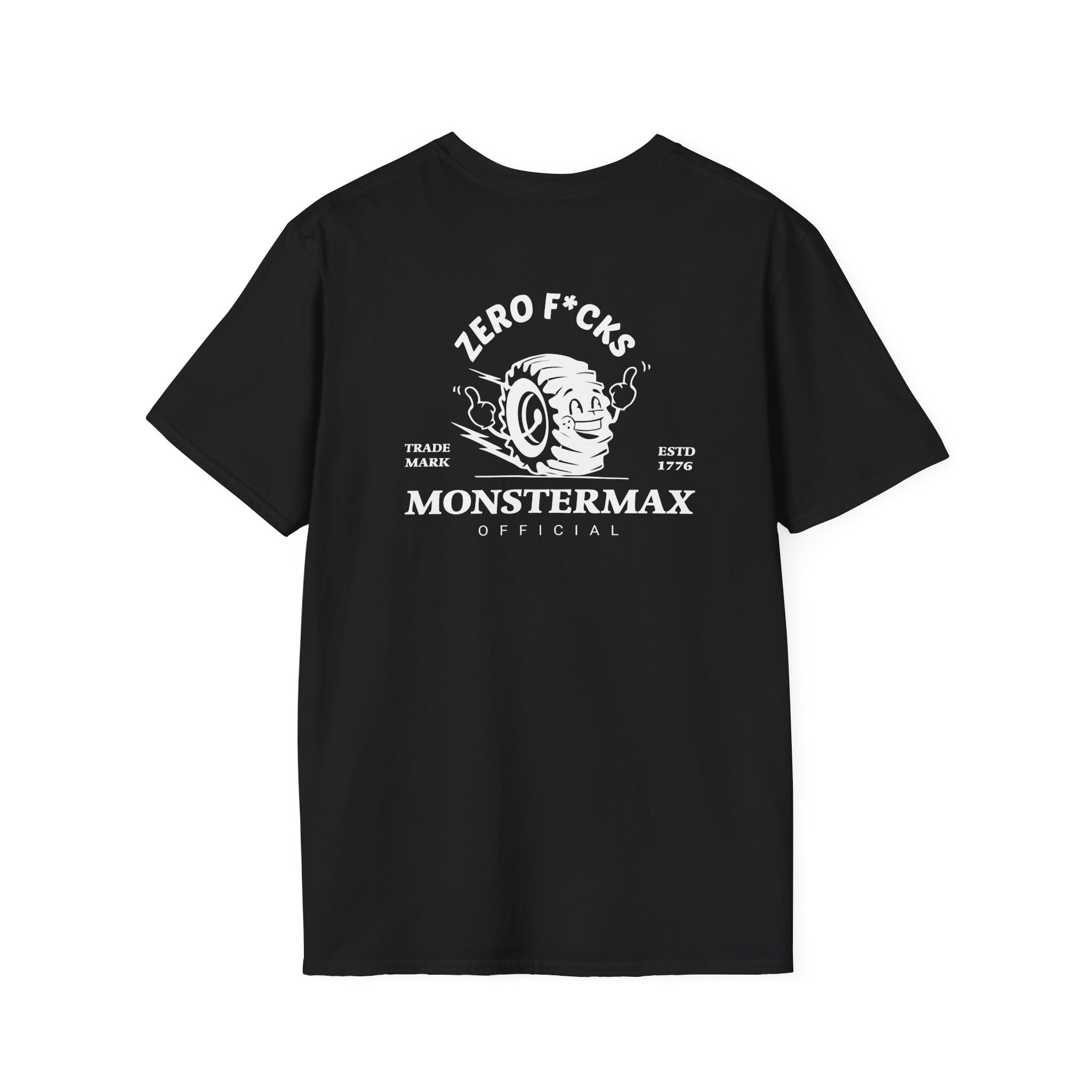 Monstermax Zero Fucks Unisex Softstyle T-Shirt