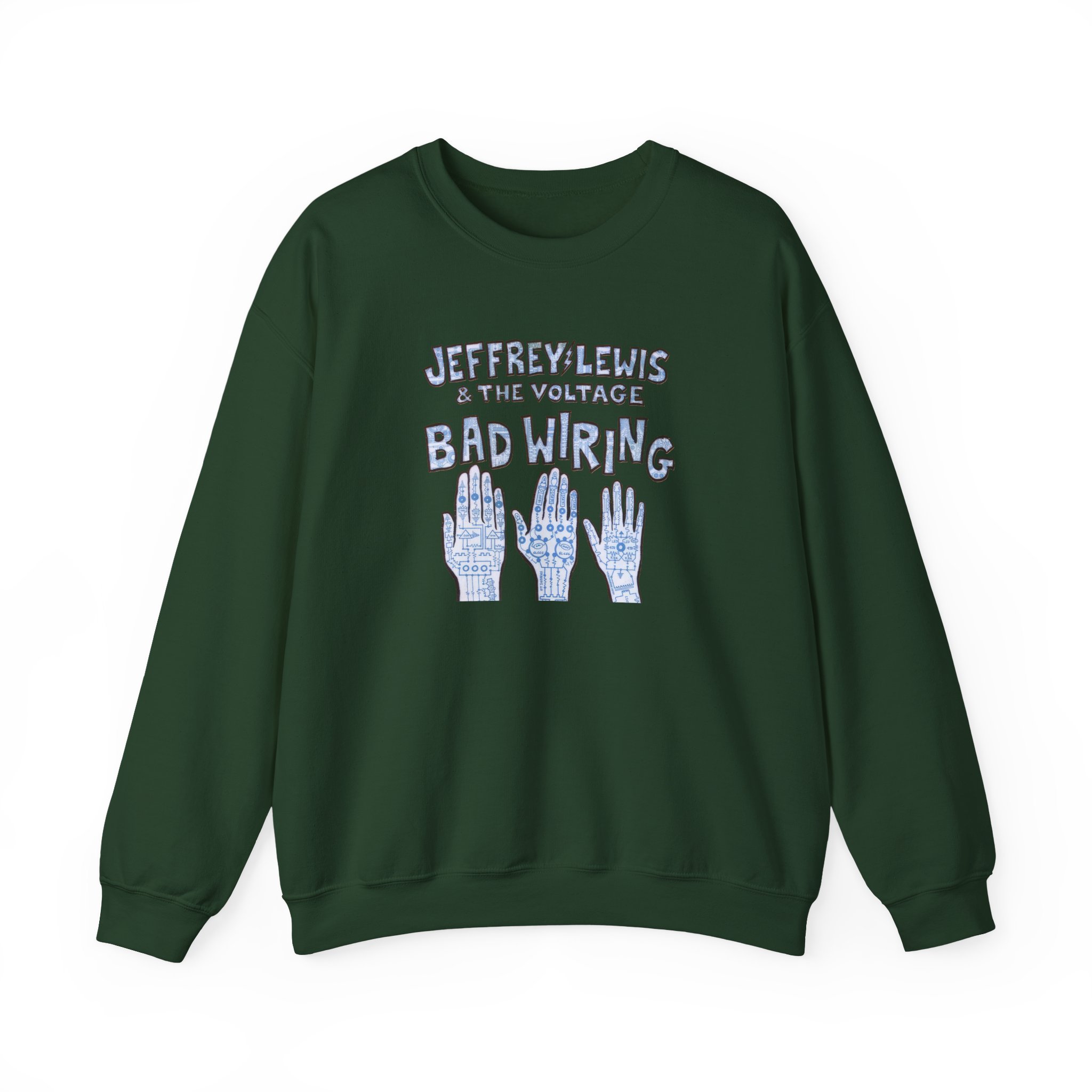 Jeffrey Lewis Bad Wiring 12" Unisex Heavy Blendâ„¢ Crewneck Sweatshirt