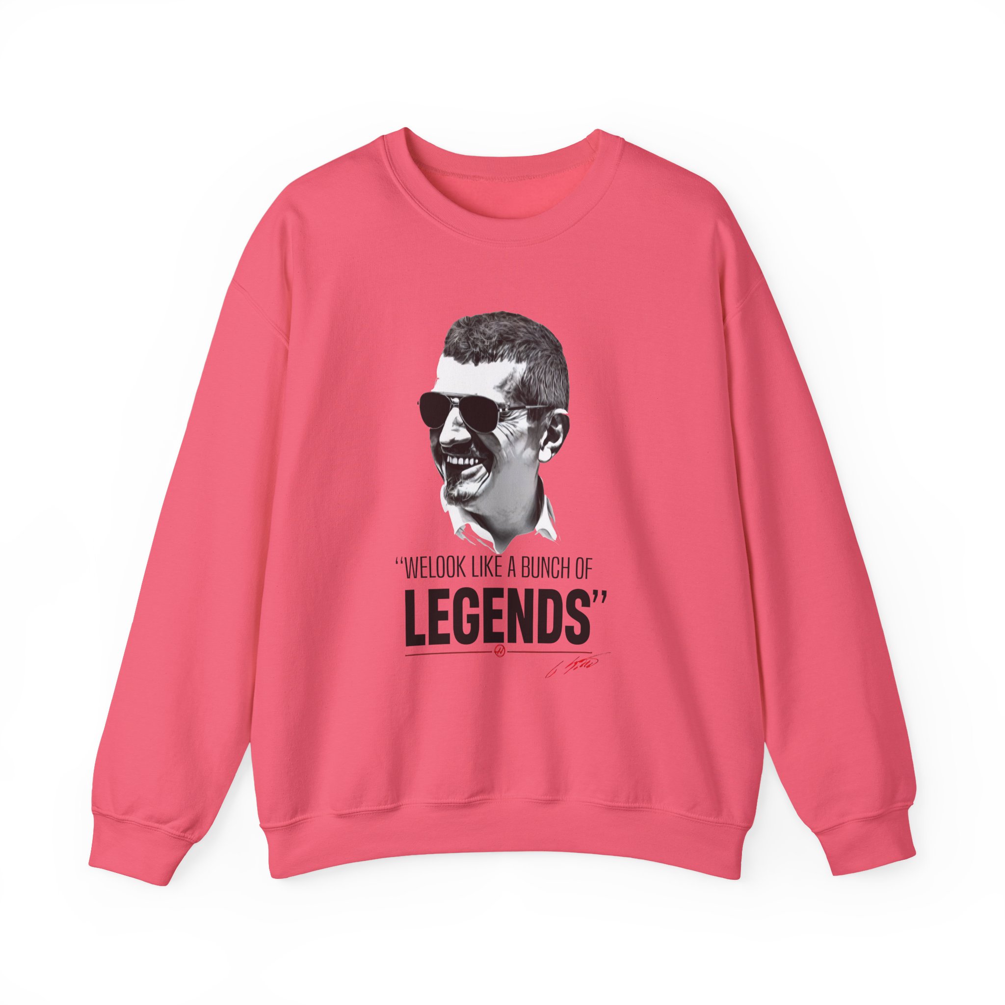 Haas F1 Guenther Steiner Legends Unisex Heavy Blendâ„¢ Crewneck Sweatshirt