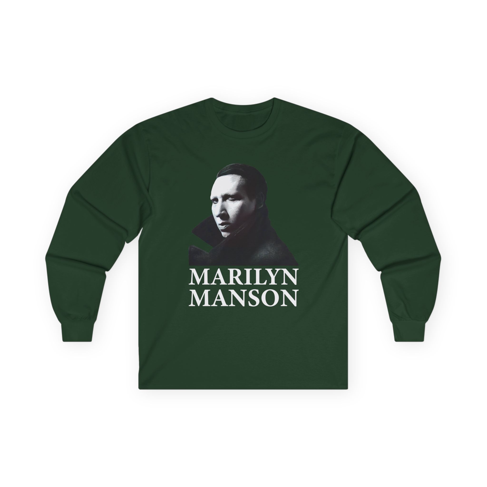 Marilyn Manson Face Unisex Ultra Cotton Long Sleeve Tee