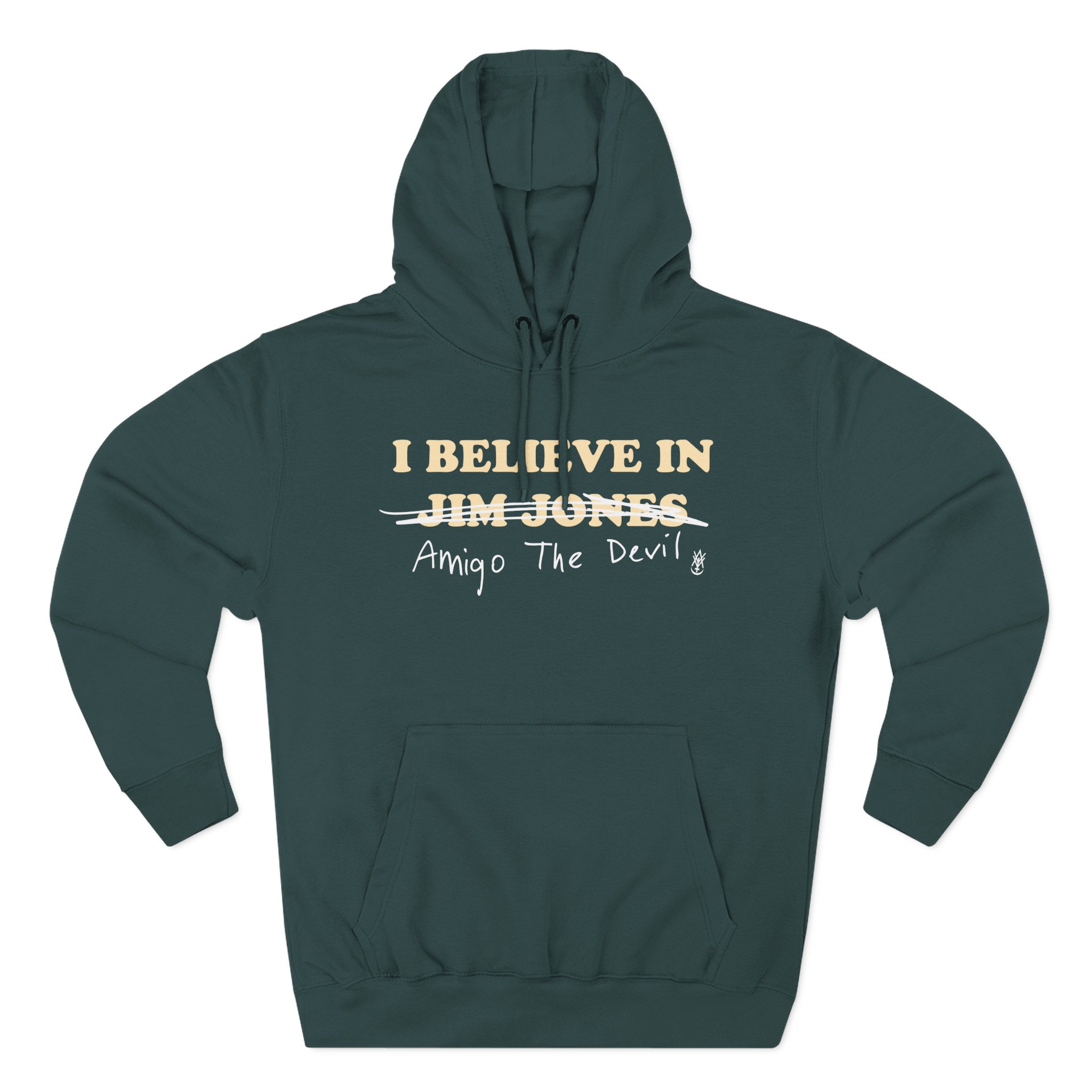 Amigo The Devil I Believe In Jim Jones Three-Panel Fleece Hoodie