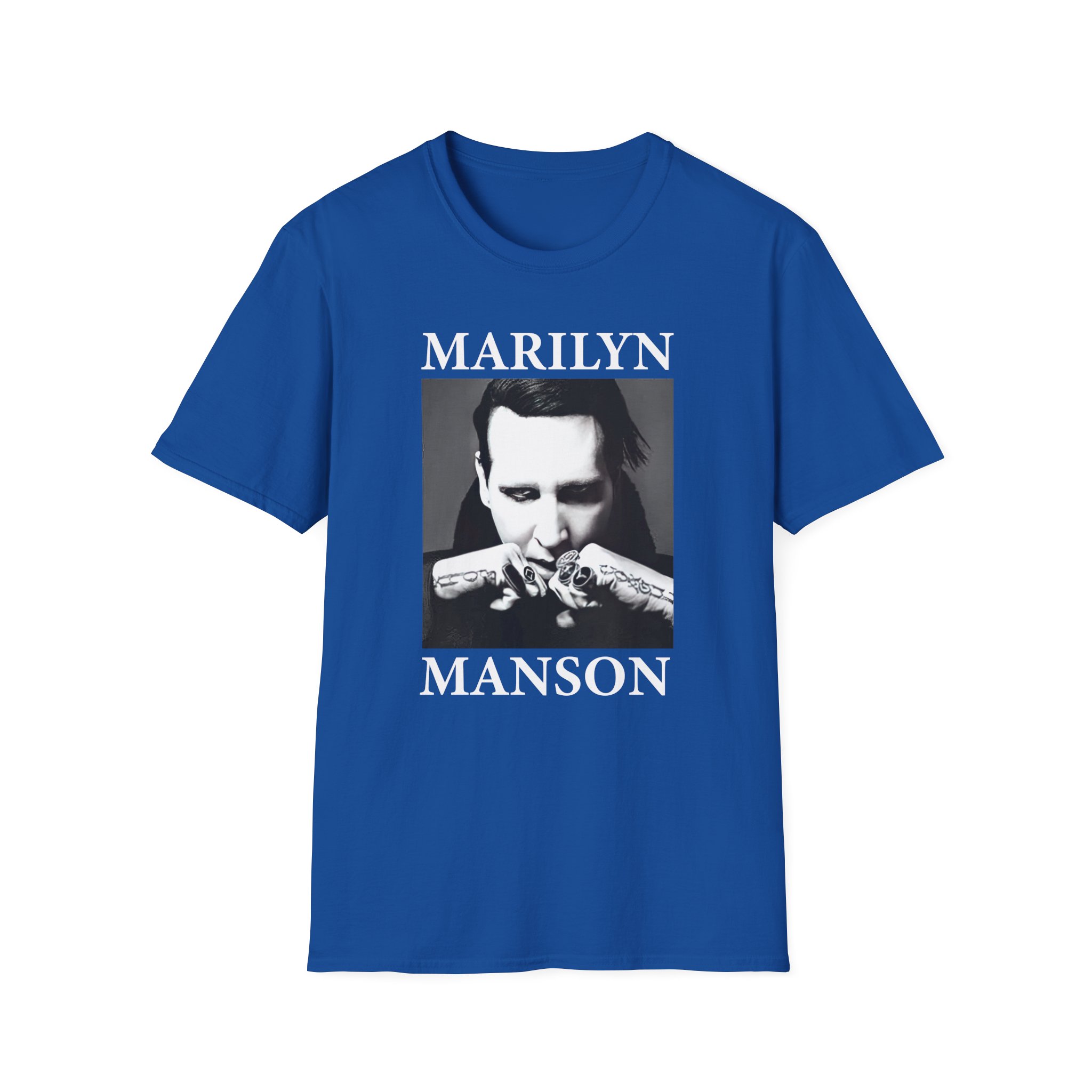 Marilyn Manson Fists Amplified Unisex Softstyle T-Shirt