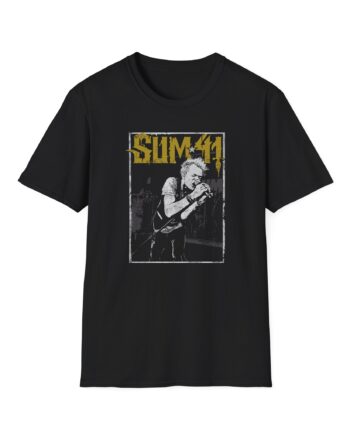 Sum 41 Illustrated Live Shot Unisex Softstyle T-Shirt