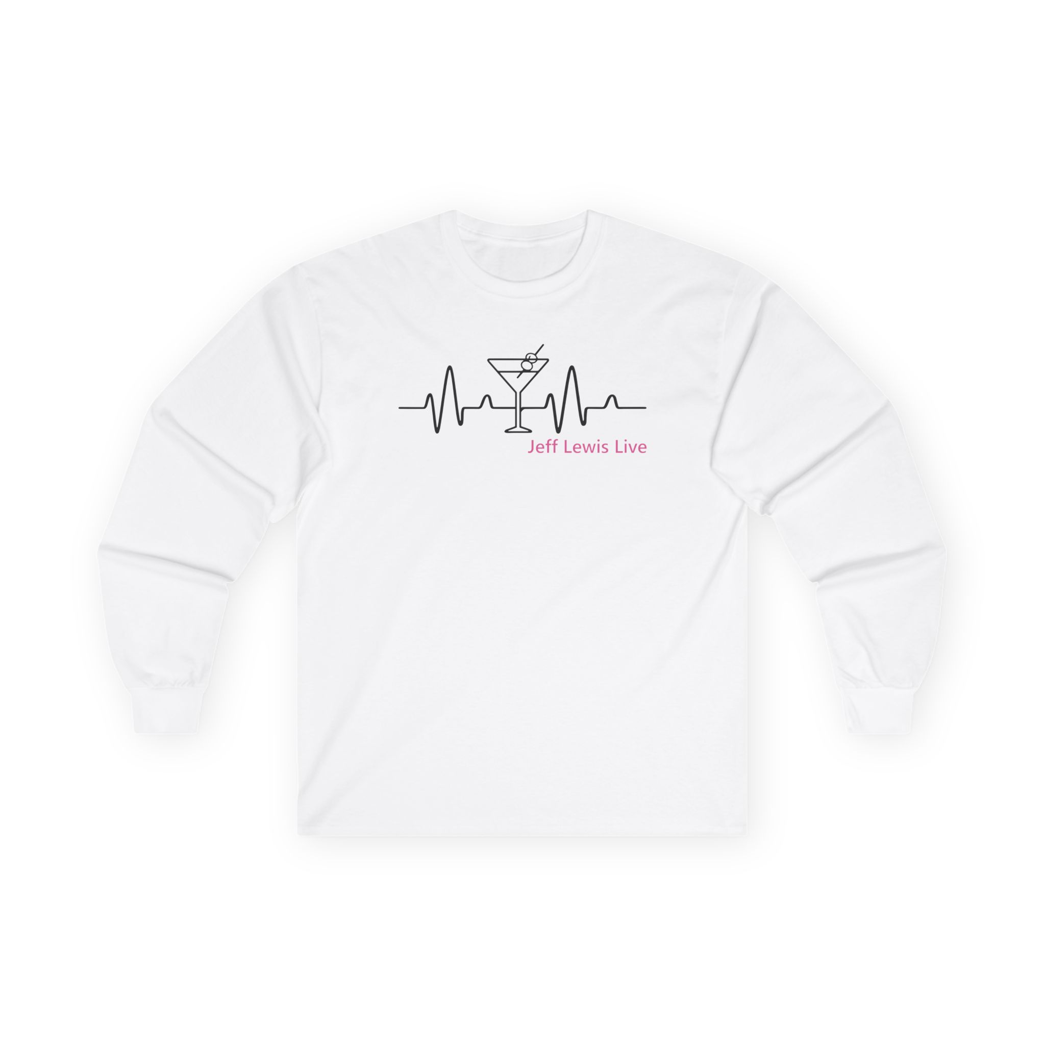 Jeffrey Lewis Jll Martini Heartbeat Unisex Ultra Cotton Long Sleeve Tee