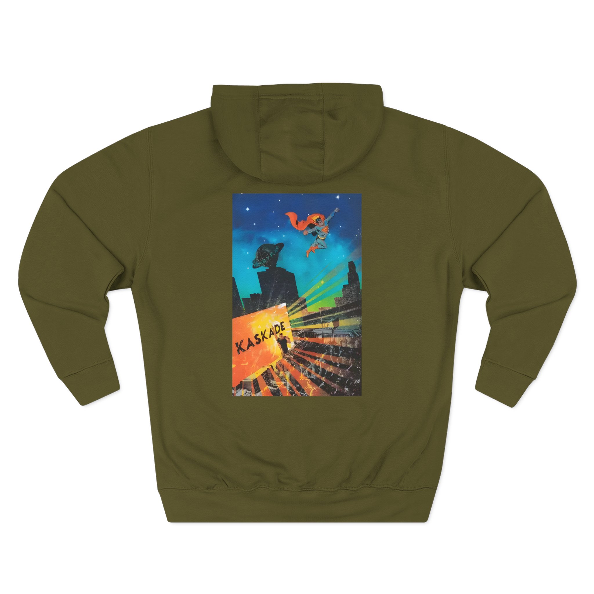 Kaskade X Superman Comic Three-Panel Fleece Hoodie