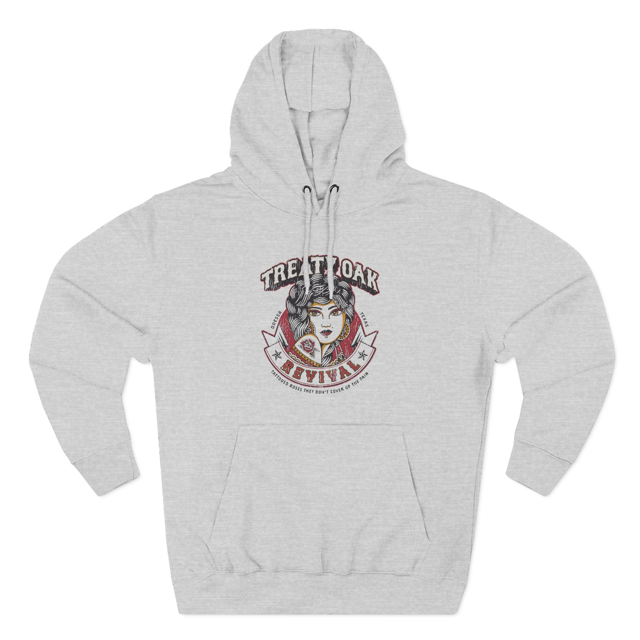 Treaty Oak Revival Rose Three-Panel Fleece Hoodie