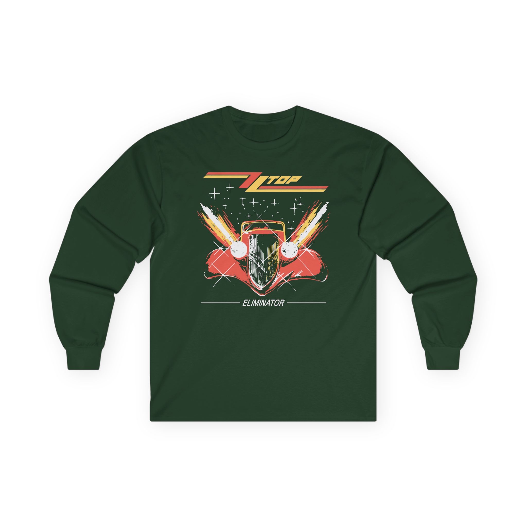 ZZ Top Eliminator Illustrated Unisex Ultra Cotton Long Sleeve Tee