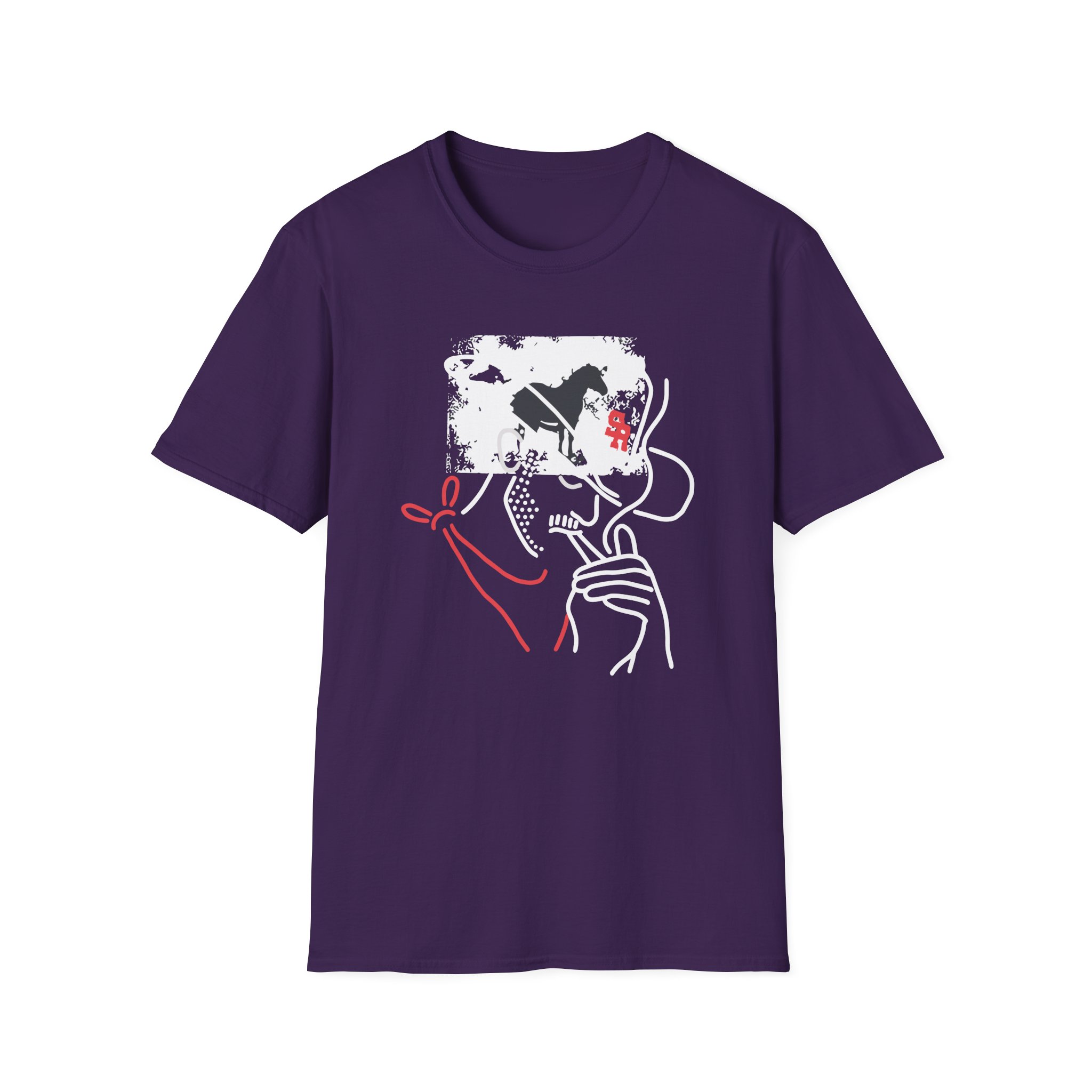 Mike Stud Smoking Cowboy Unisex Softstyle T-Shirt