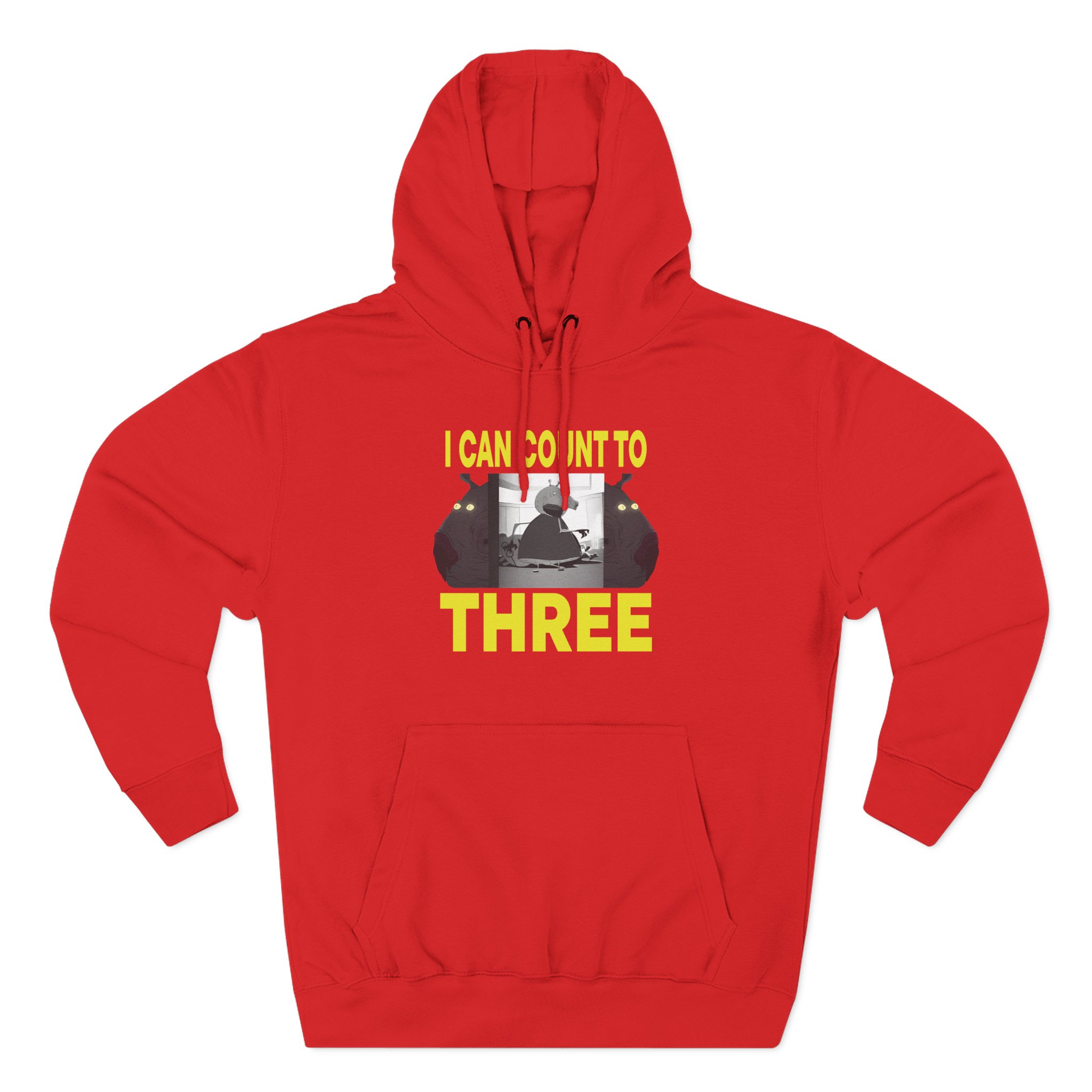 Papa Meat I Can Count to Three Three-Panel Fleece Hoodie