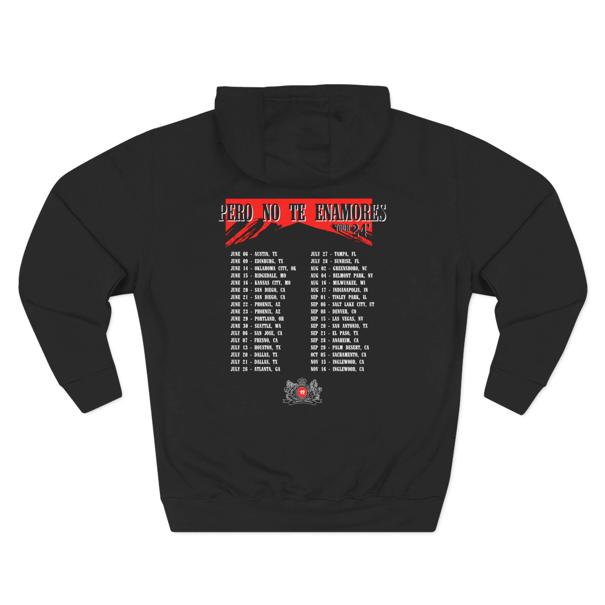 Fuerza Regida Fr Tour Dates Three-Panel Fleece Hoodie