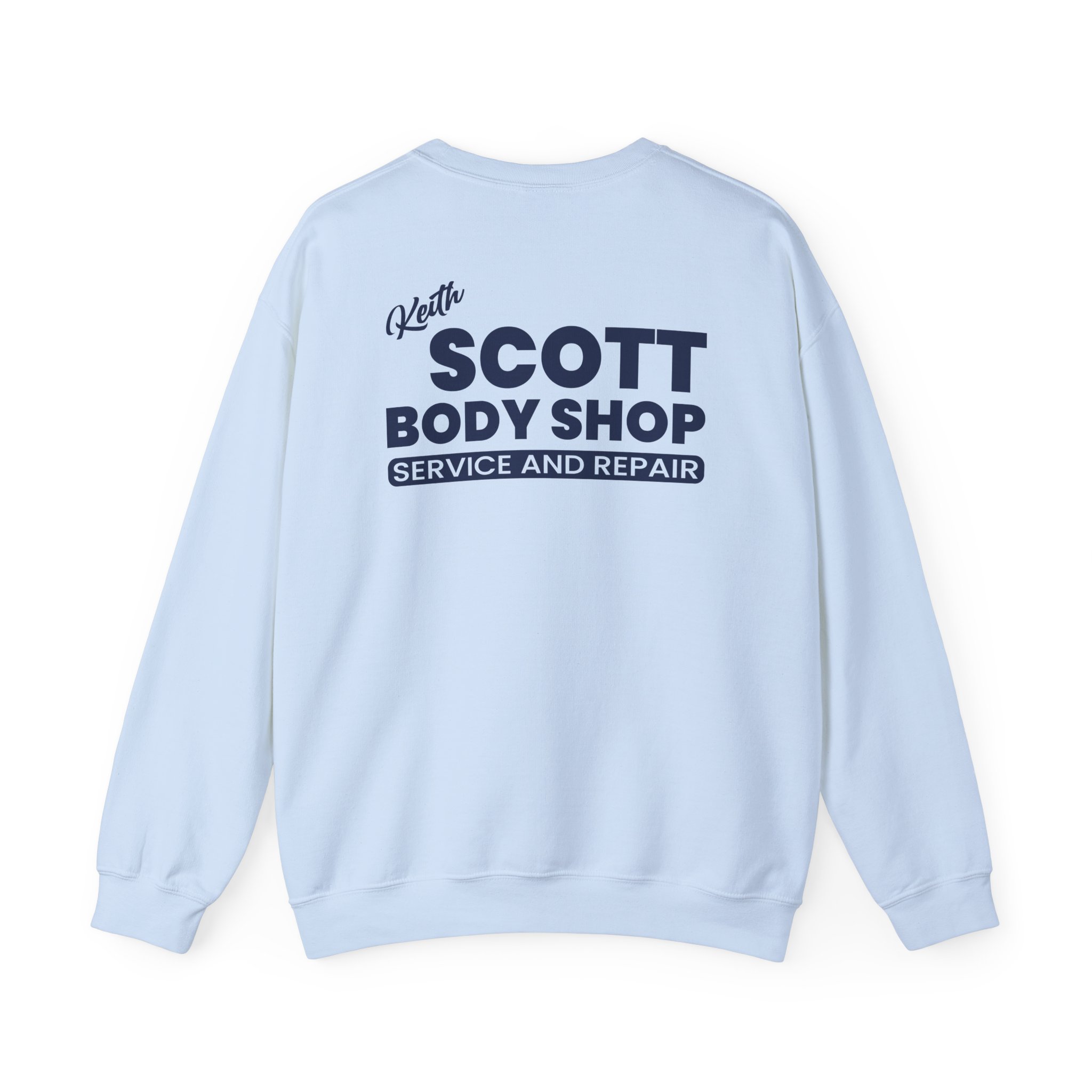 Keith Scott Body Shop One Tree Hill Unisex Heavy Blend Crewneck Sweatshirt