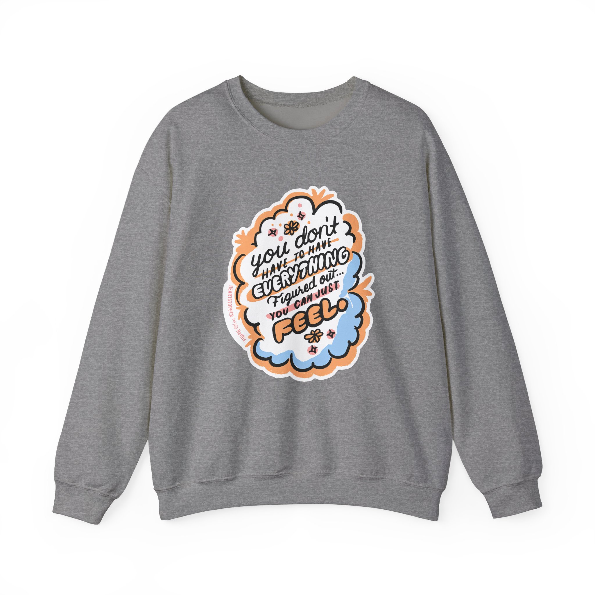 Heartstopper You Can Just Feel Unisex Heavy Blendâ„¢ Crewneck Sweatshirt