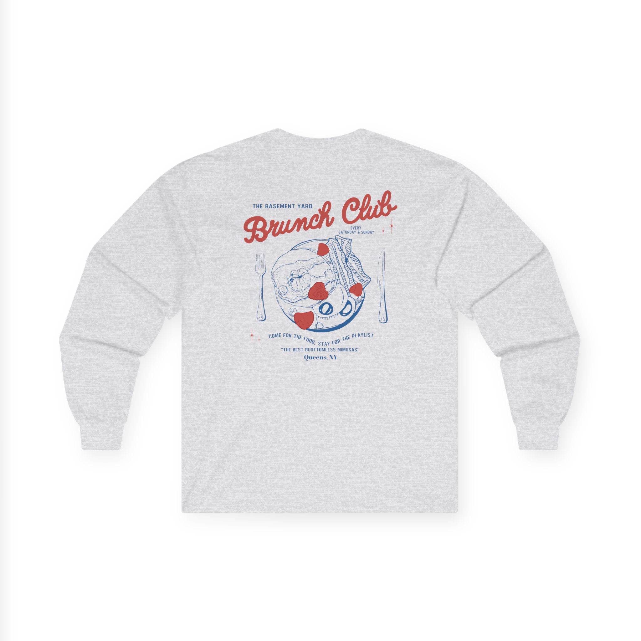 Basement Yard Brunch Club Diner Unisex Ultra Cotton Long Sleeve Tee