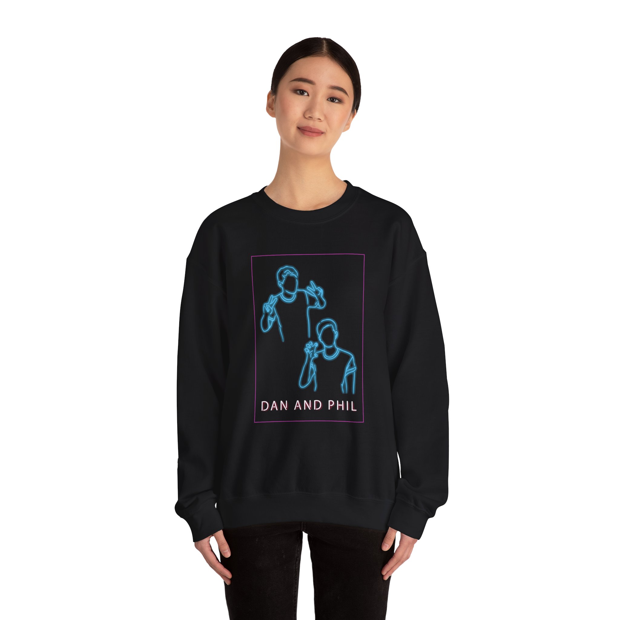 Dan And Phil Neon Unisex Heavy Blendâ„¢ Crewneck Sweatshirt