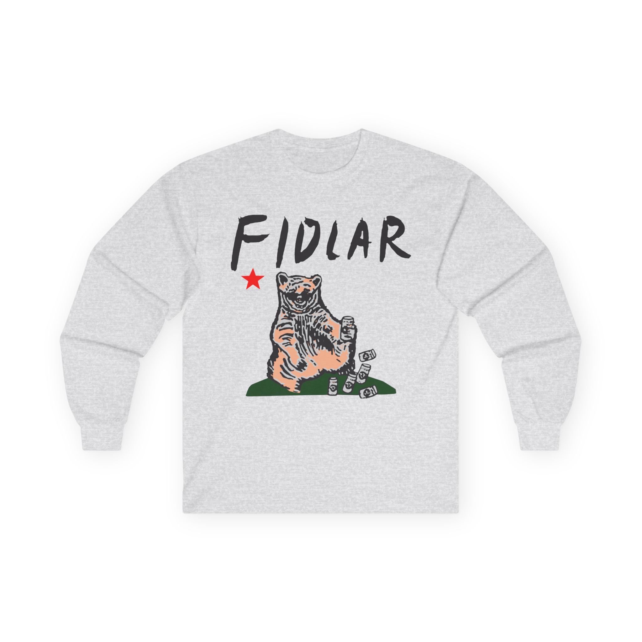 California Bear Drink Cheap Beer Fidlar Unisex Ultra Cotton Long Sleeve Tee