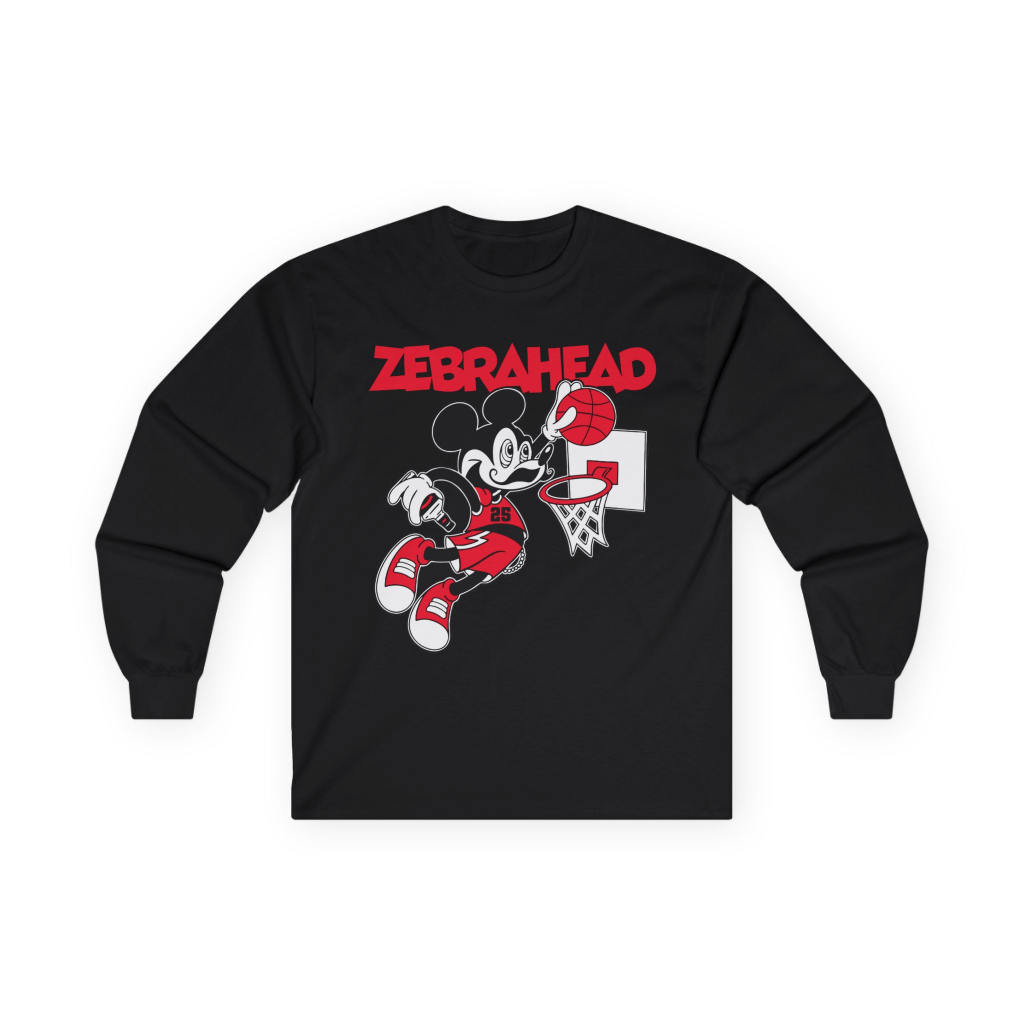 Zebrahead Mickey Unisex Ultra Cotton Long Sleeve Tee