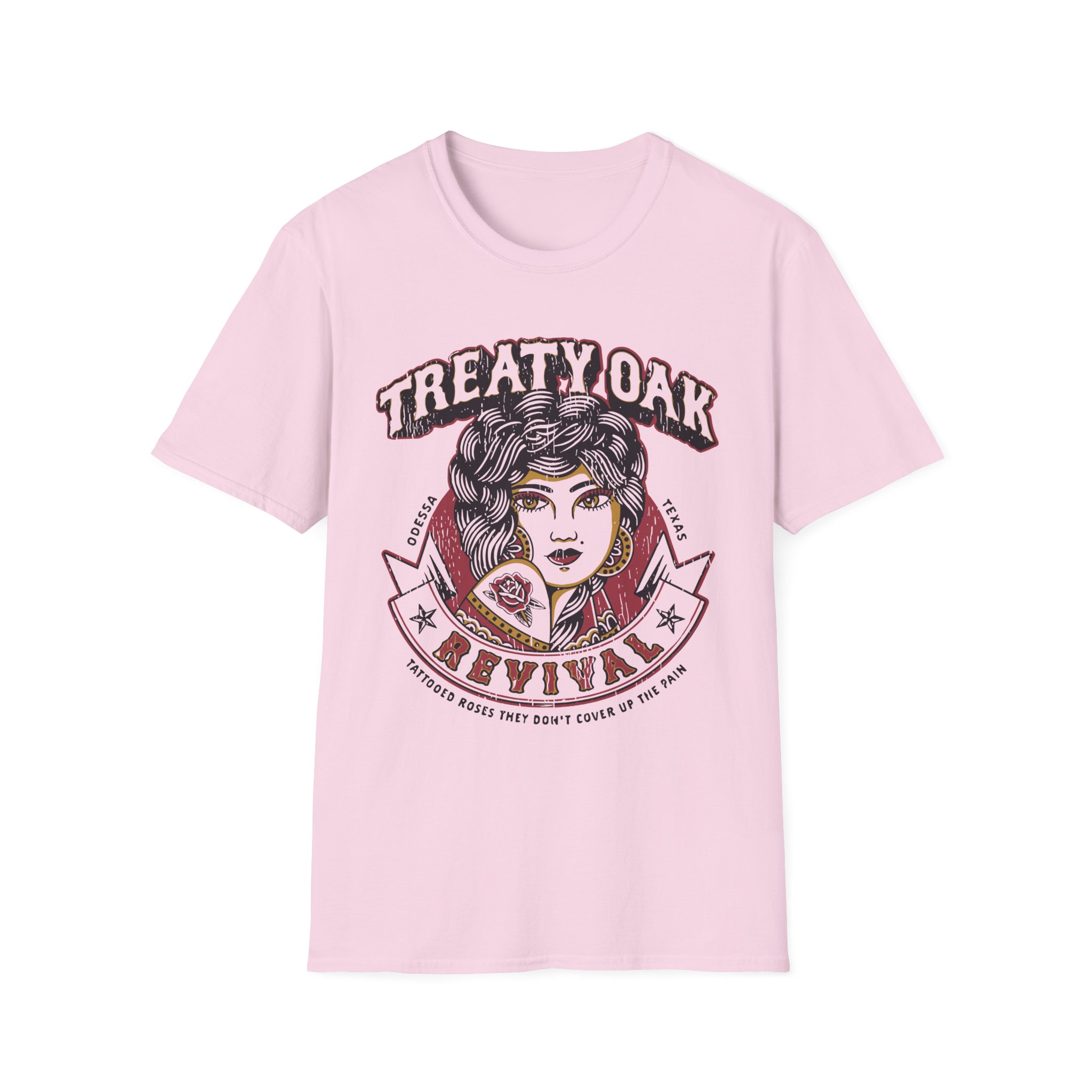Treaty Oak Revival Rose Unisex Softstyle T-Shirt