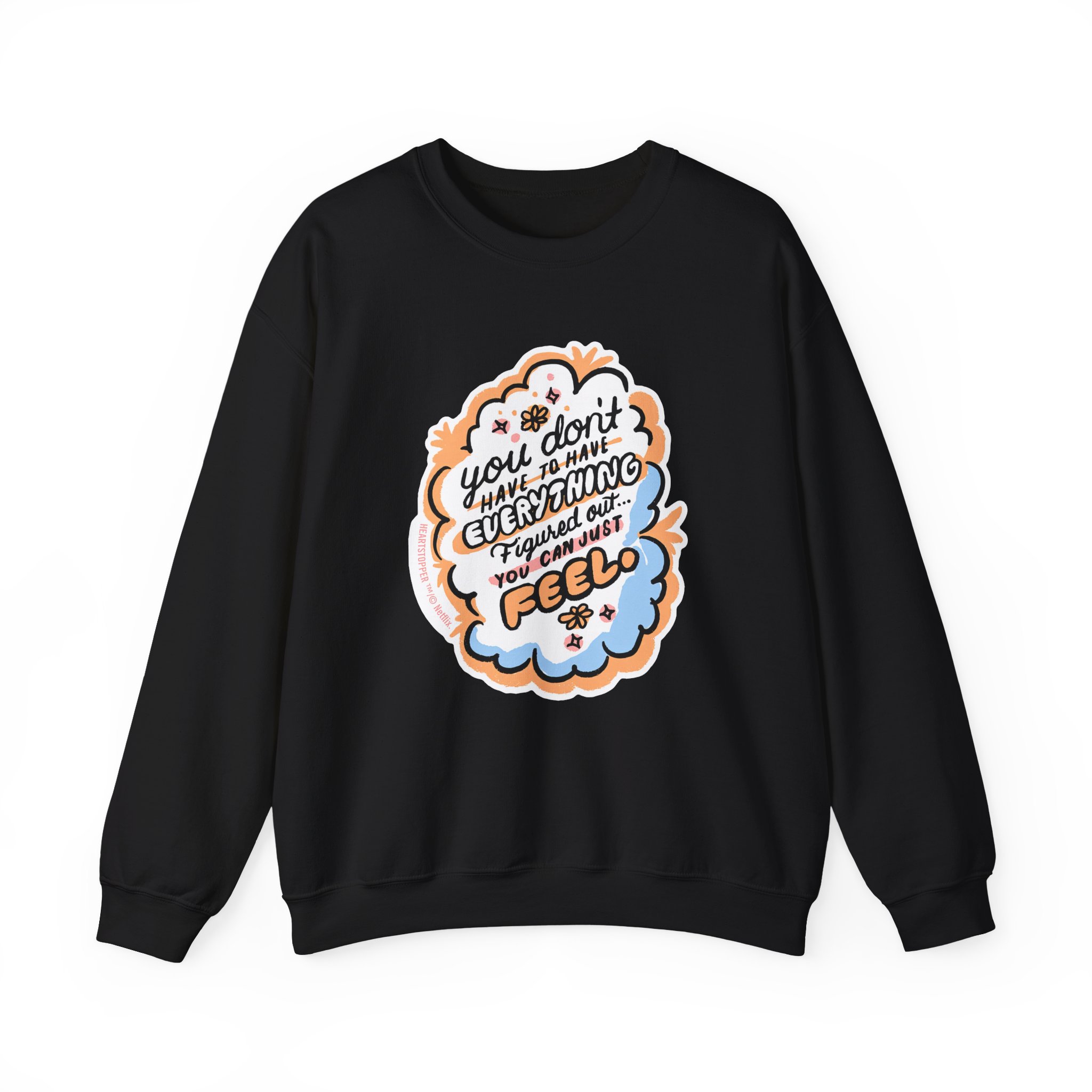 Heartstopper You Can Just Feel Unisex Heavy Blendâ„¢ Crewneck Sweatshirt