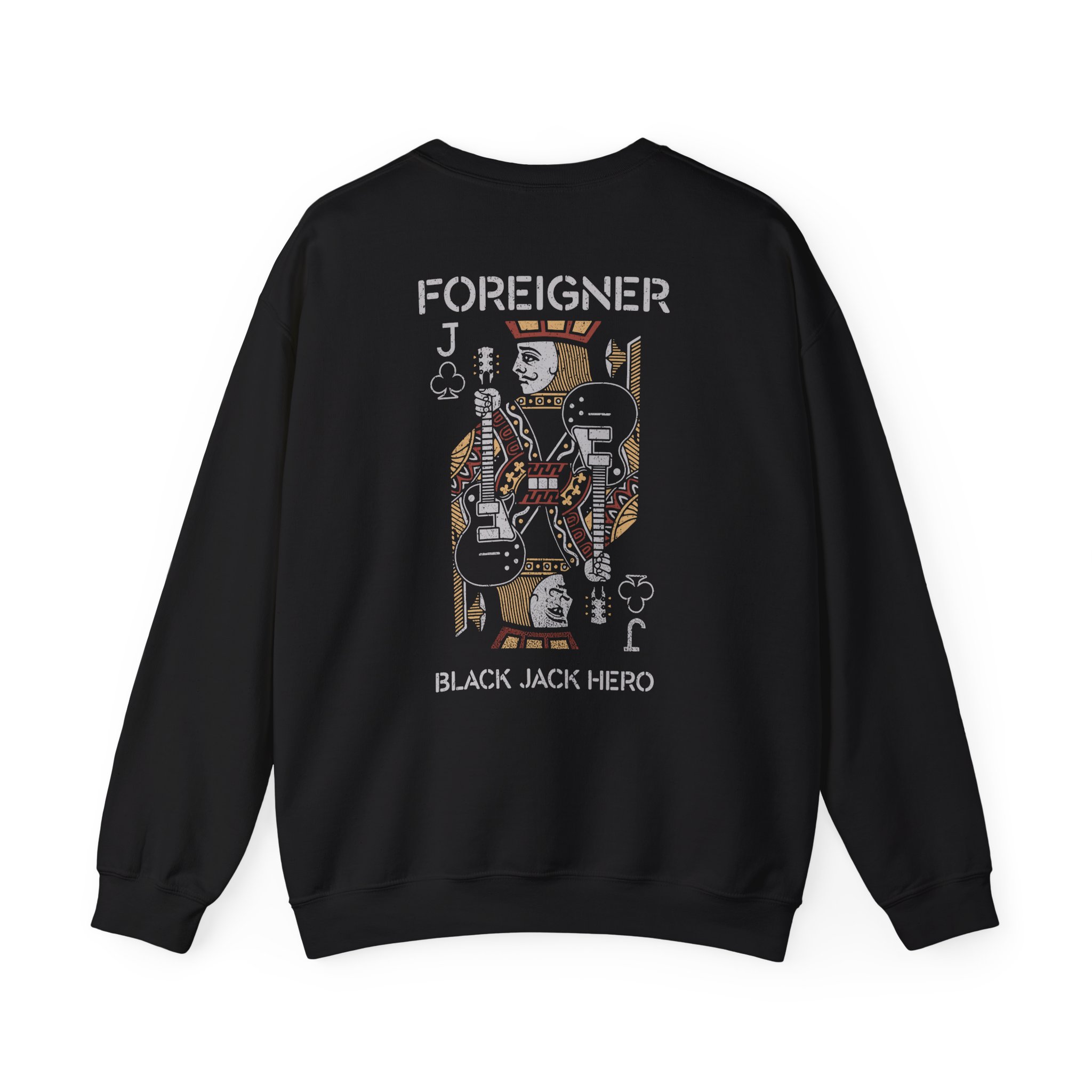 Foreigner Black Jack Hero Unisex Heavy Blendâ„¢ Crewneck Sweatshirt