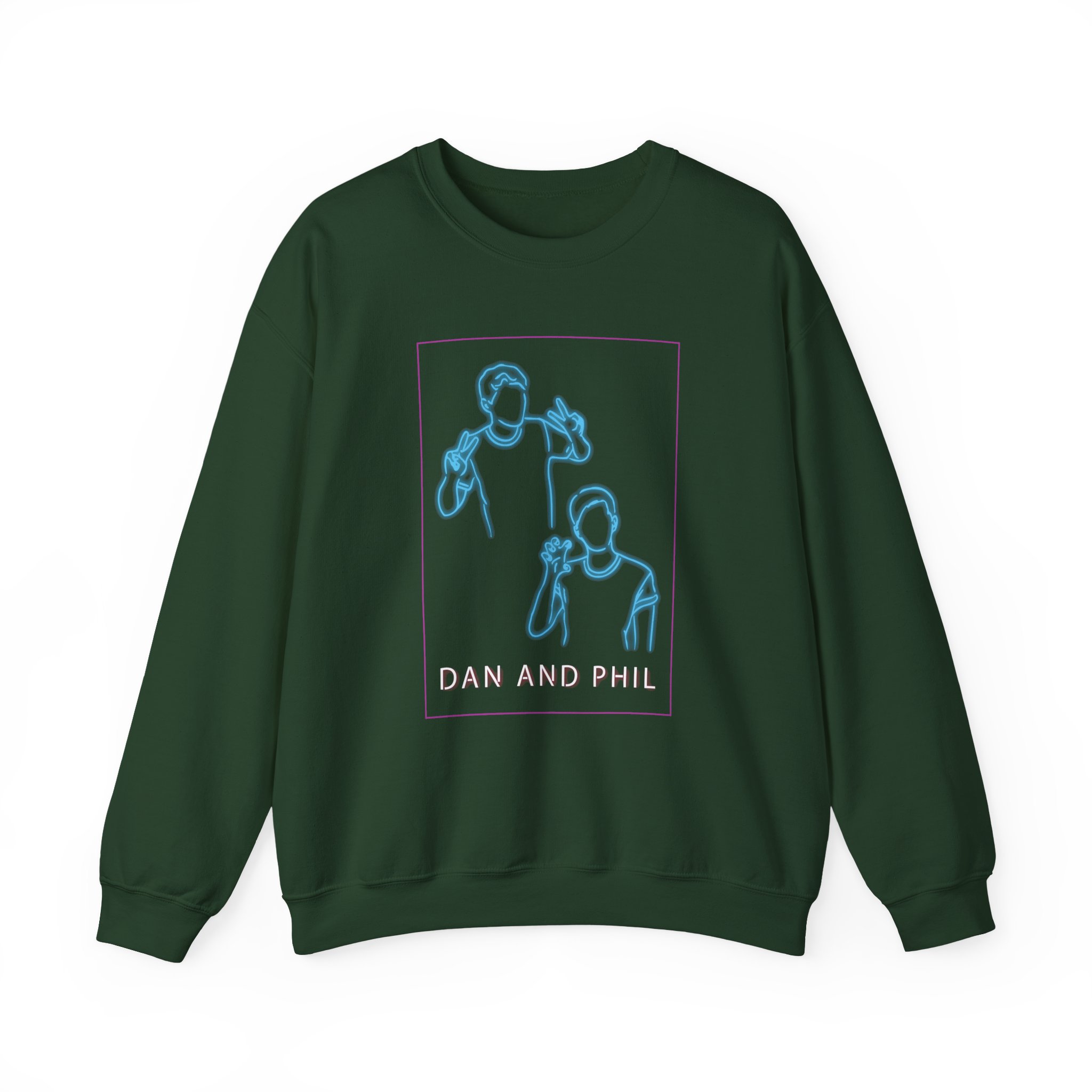 Dan And Phil Neon Unisex Heavy Blendâ„¢ Crewneck Sweatshirt